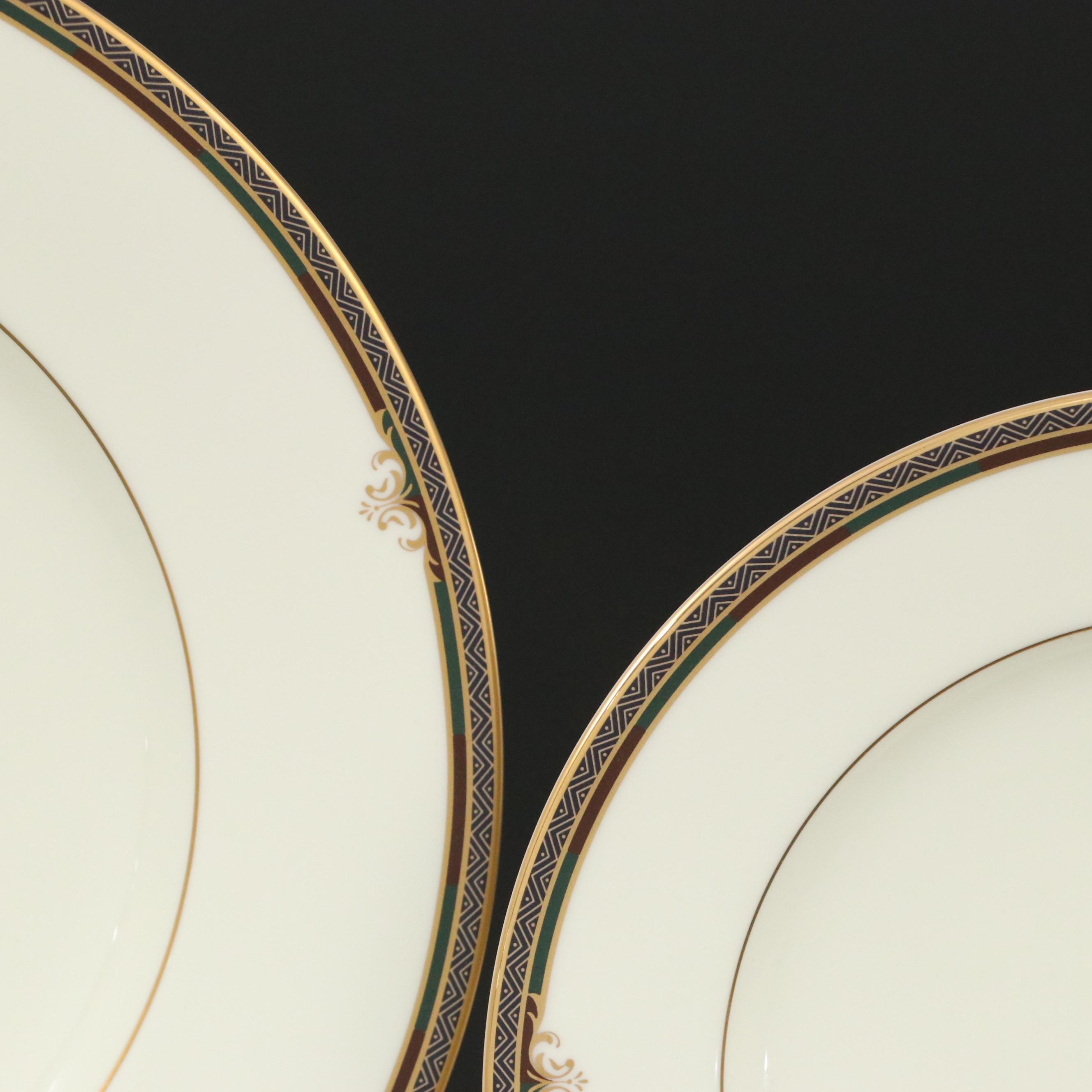 Noritake "Lady Quentin" Bone China Dinner and Salad Plates, 1994–2002