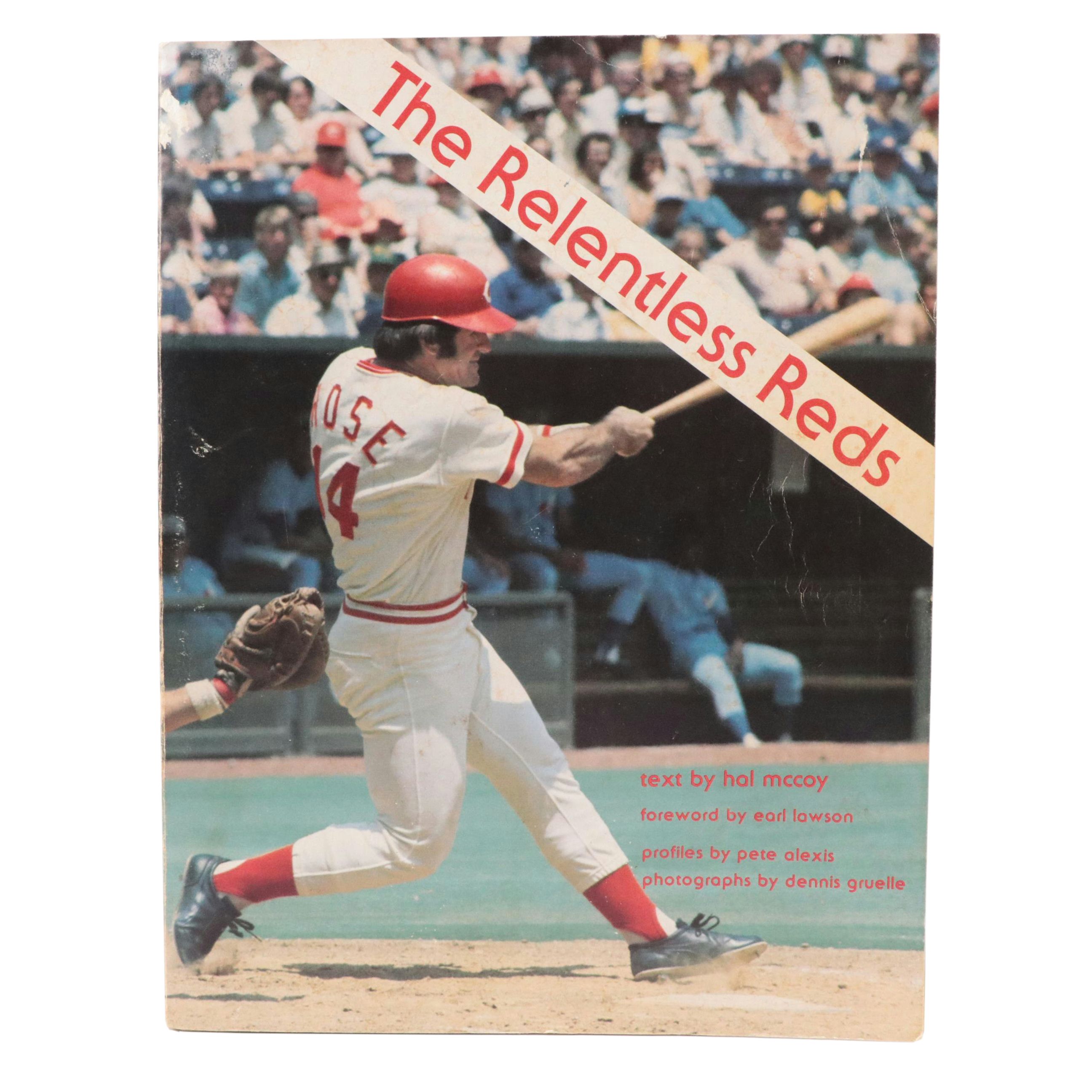 Dave Concepcion, Tony Perez, and More Signed "The Relentless Reds" Magazine