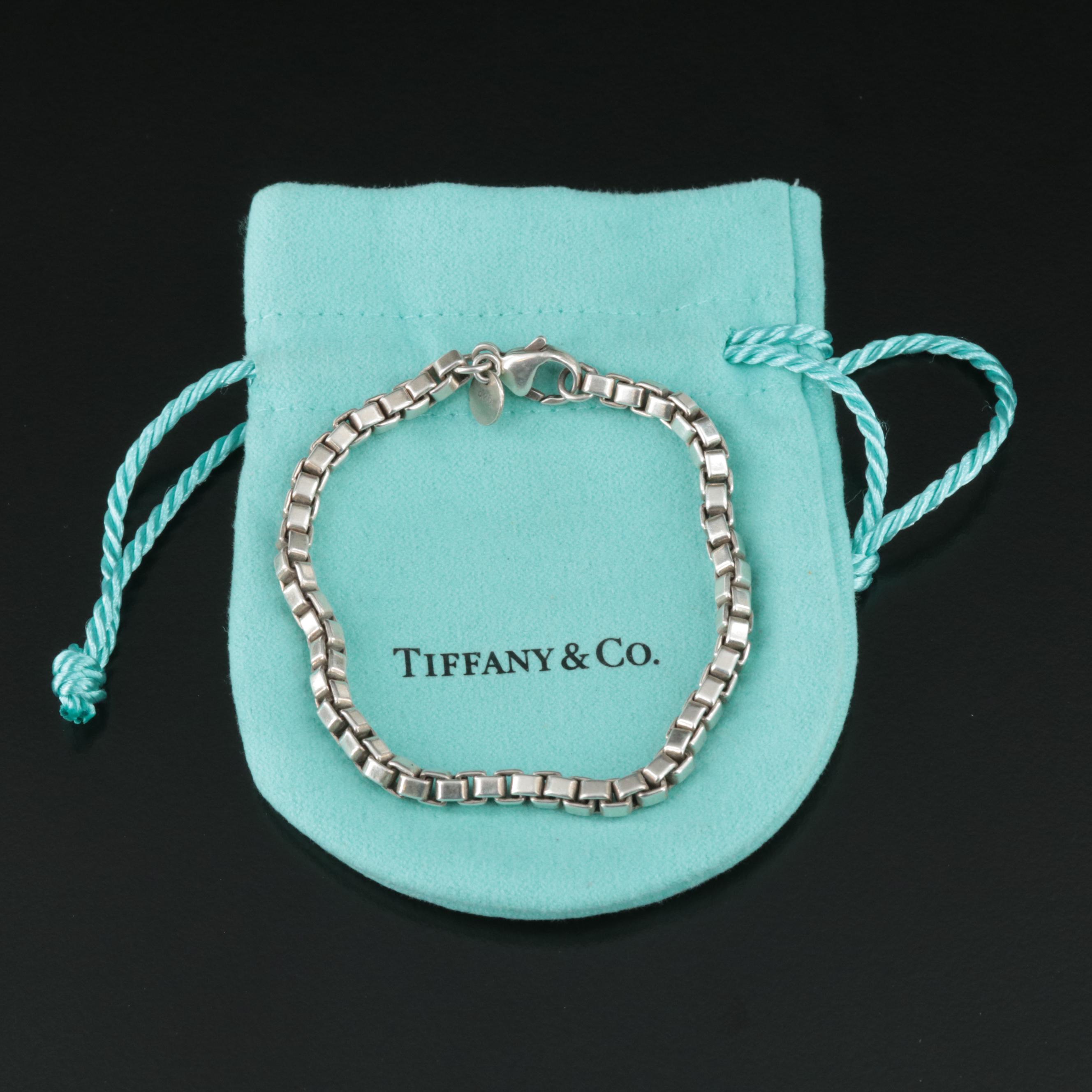 Tiffany & Co. Sterling Venetian Box Link Bracelet