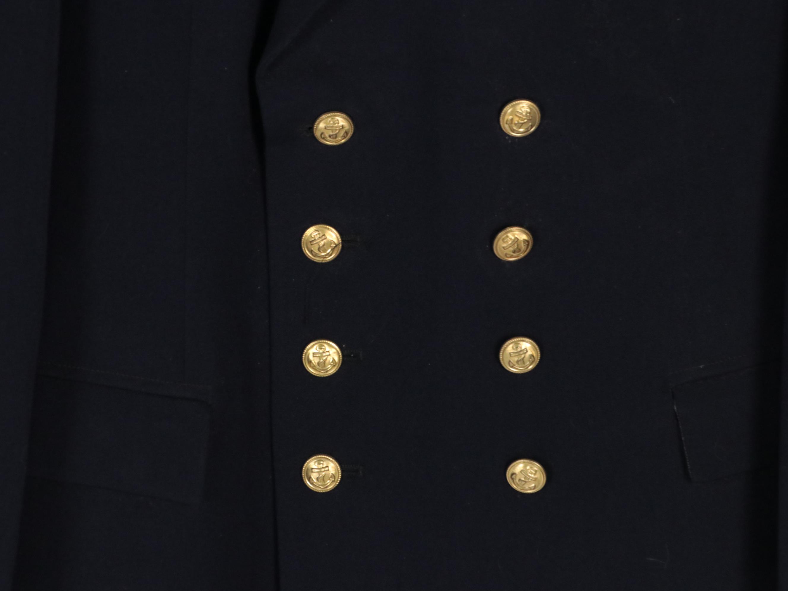 Cold War Era East German Volksmarine Dress Uniforms and Leather Coat