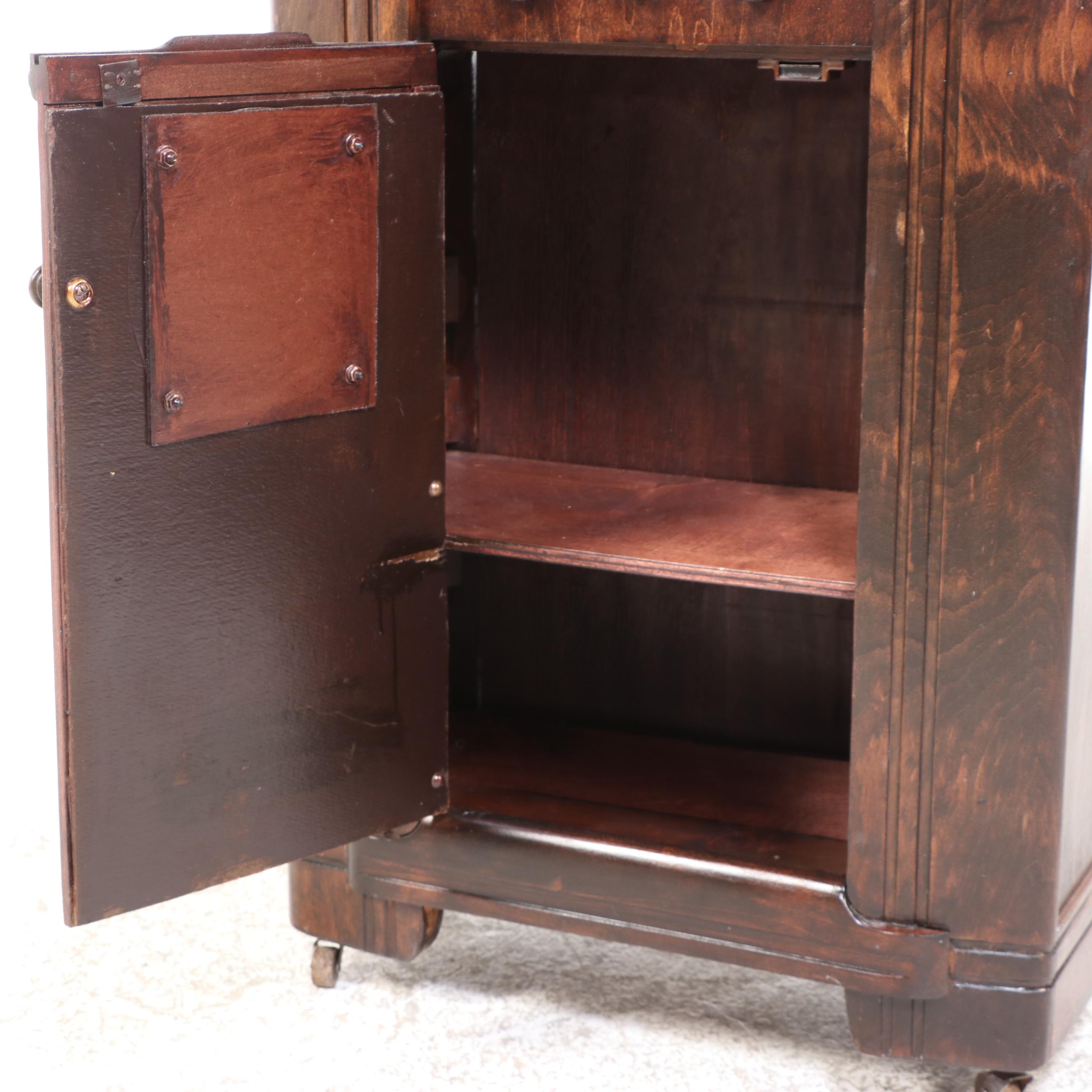 Philco Art Deco Console Radio Converted Cabinet, Early 20th Century