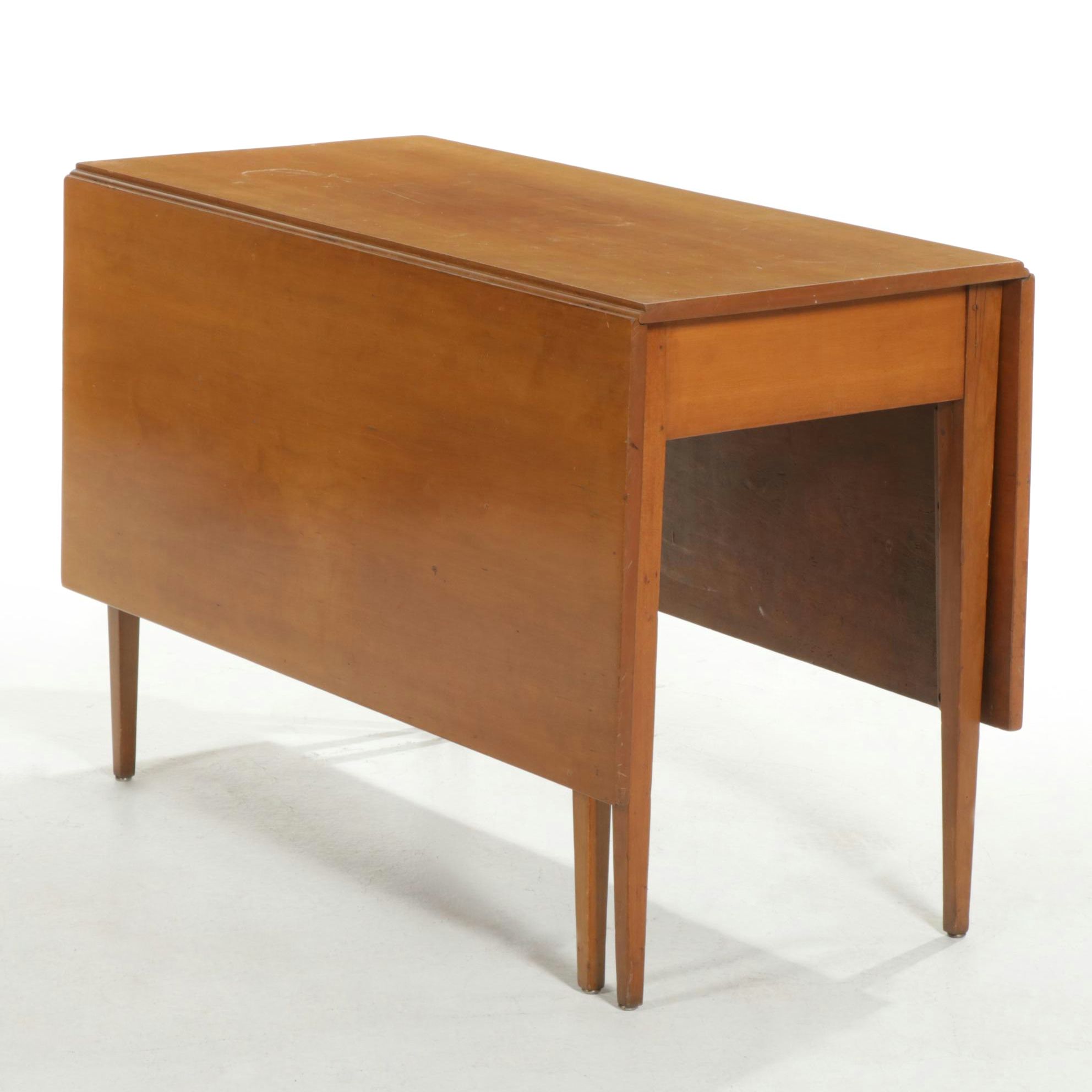 Cherry Drop-Leaf Dining Table, Early to Mid 20th Century