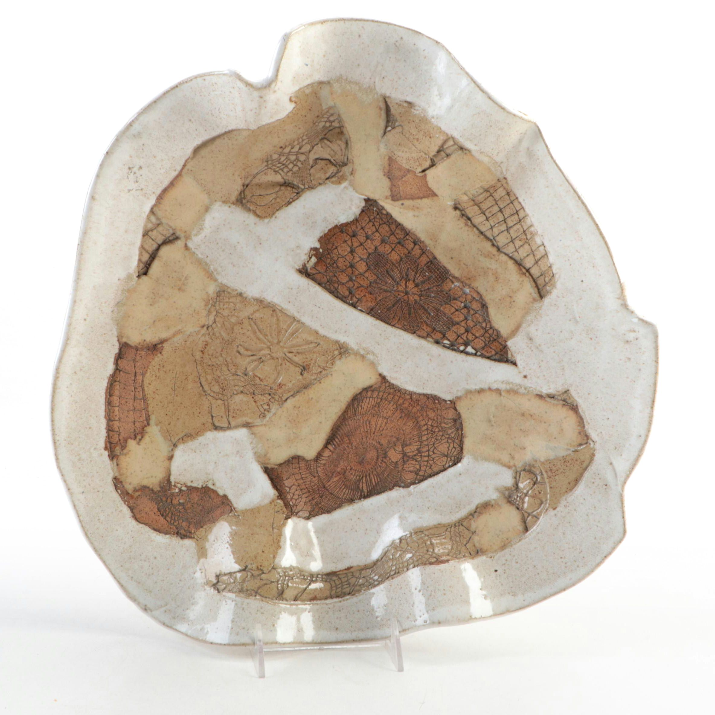 Art Pottery Tile Mosaic Decorative Bowl, 1982