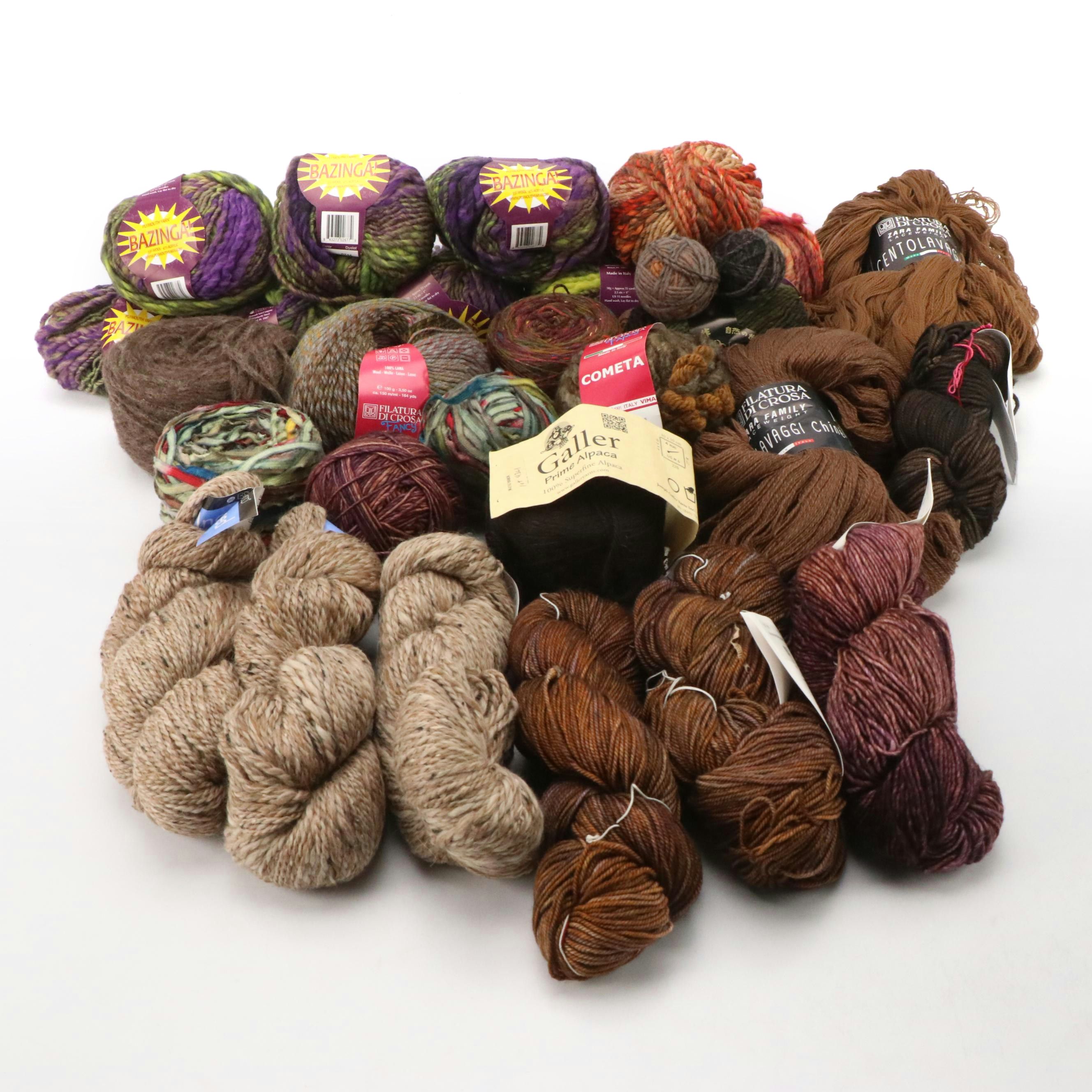 Galler Alpaca Yarn, Plymouth Yarn, Tosh Chunky and More Yarns