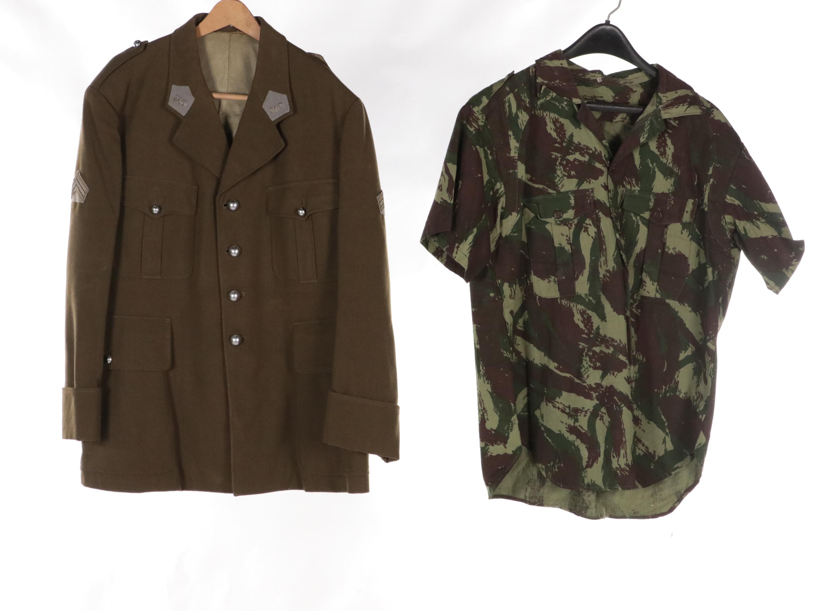 French Armée de Terre Uniform Coat, Portuguese Camo Shirt, Other