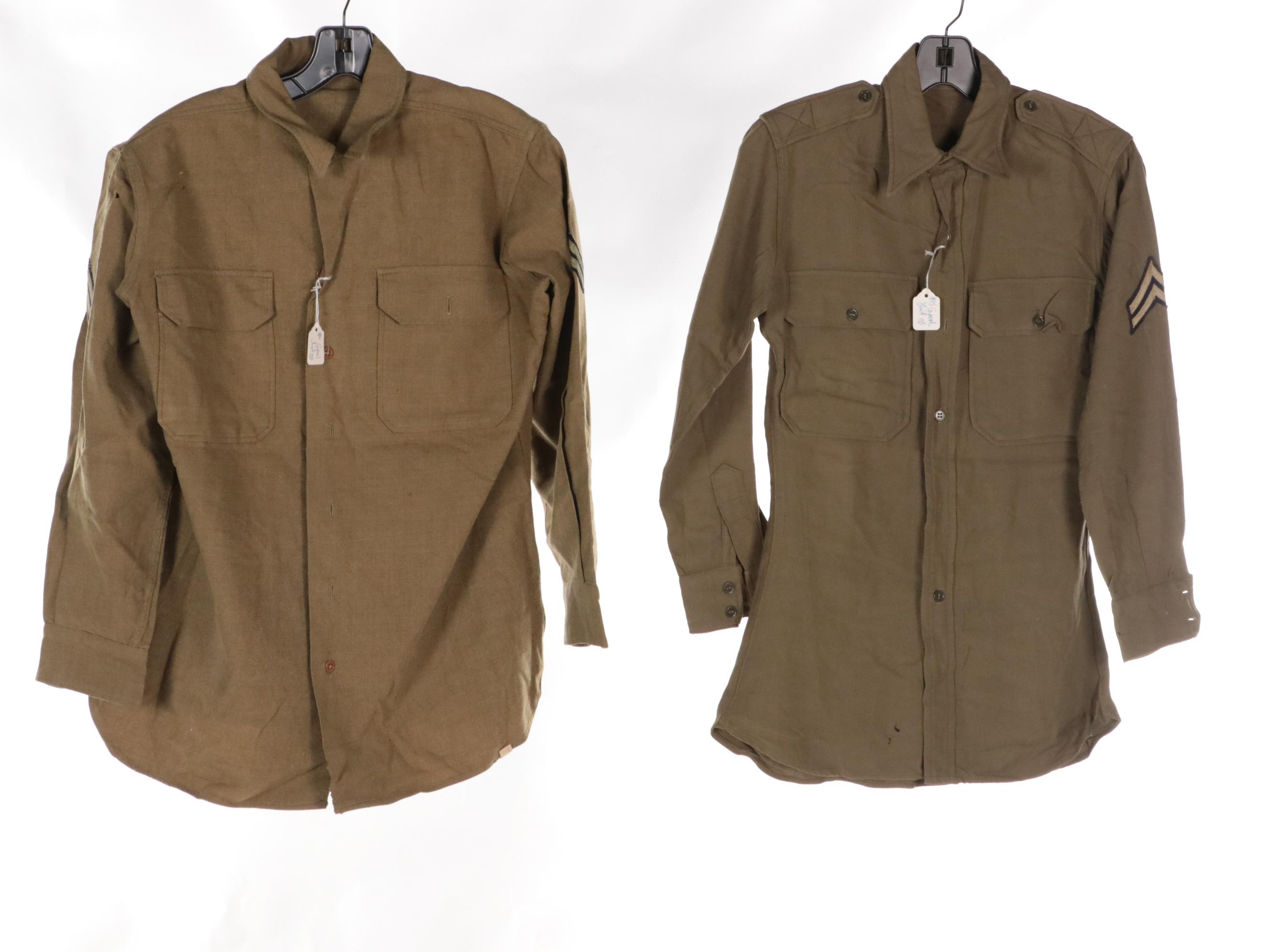 WWII Era/Other US Army Ike Jacket and Uniform Shirts