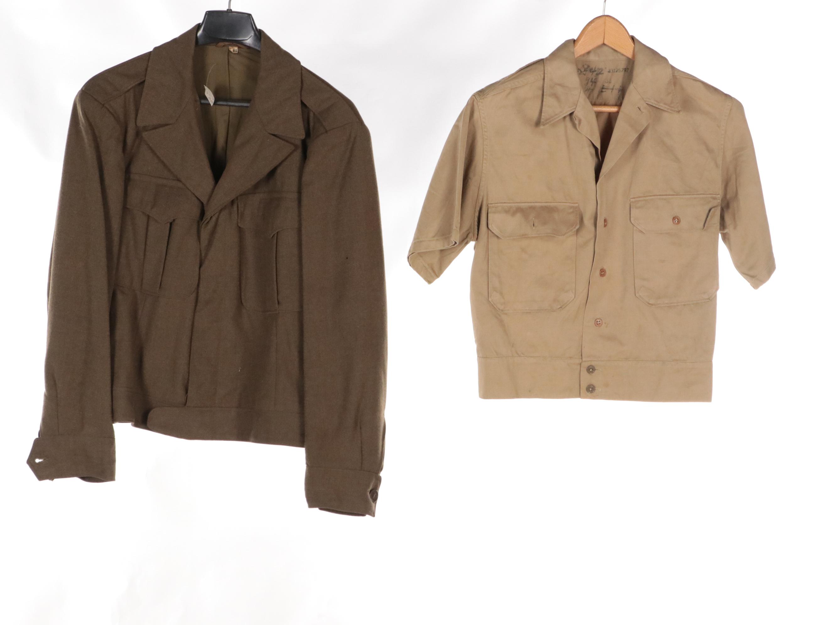 WWII Era/Other US Army Ike Jacket and Uniform Shirts