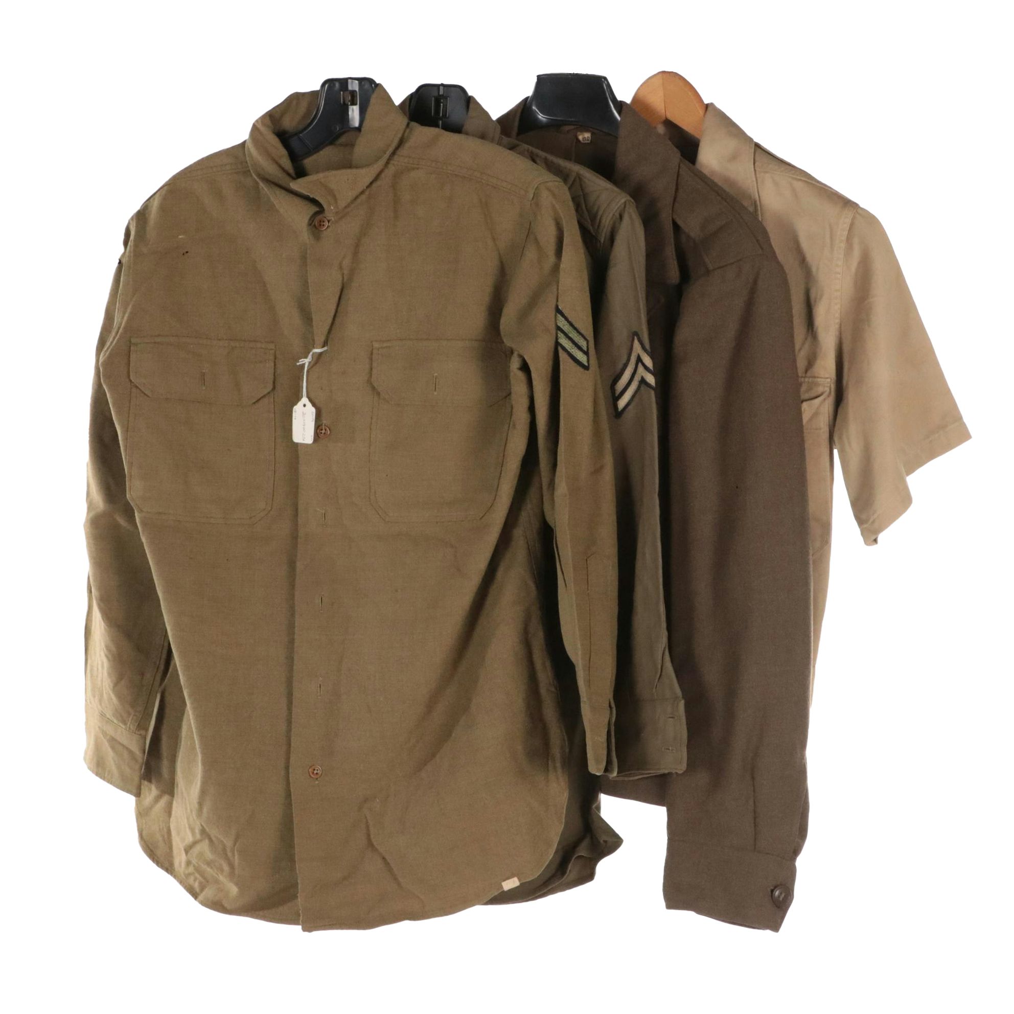 WWII Era/Other US Army Ike Jacket and Uniform Shirts