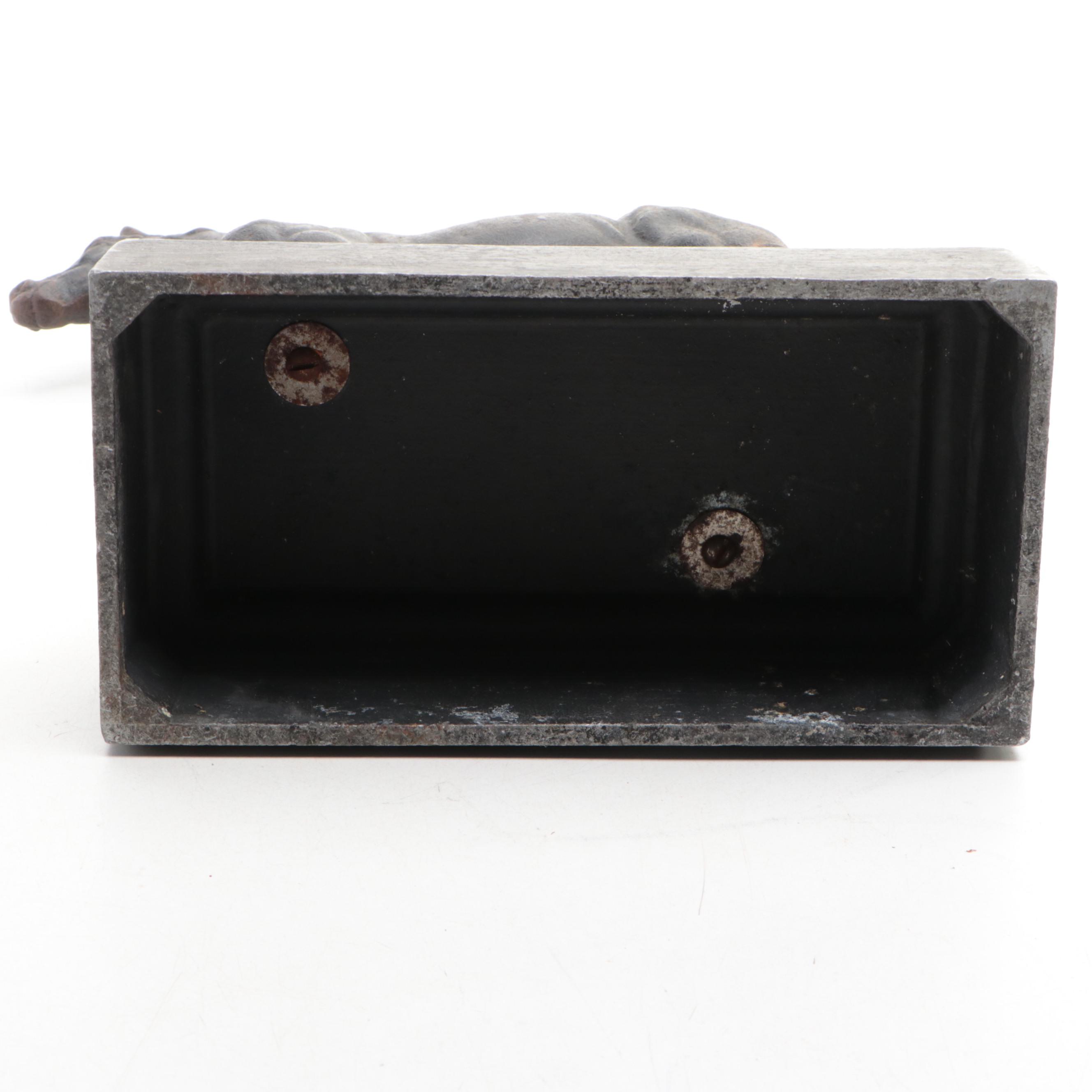 Cast Iron Horse Sculpture in Black, 20th Century