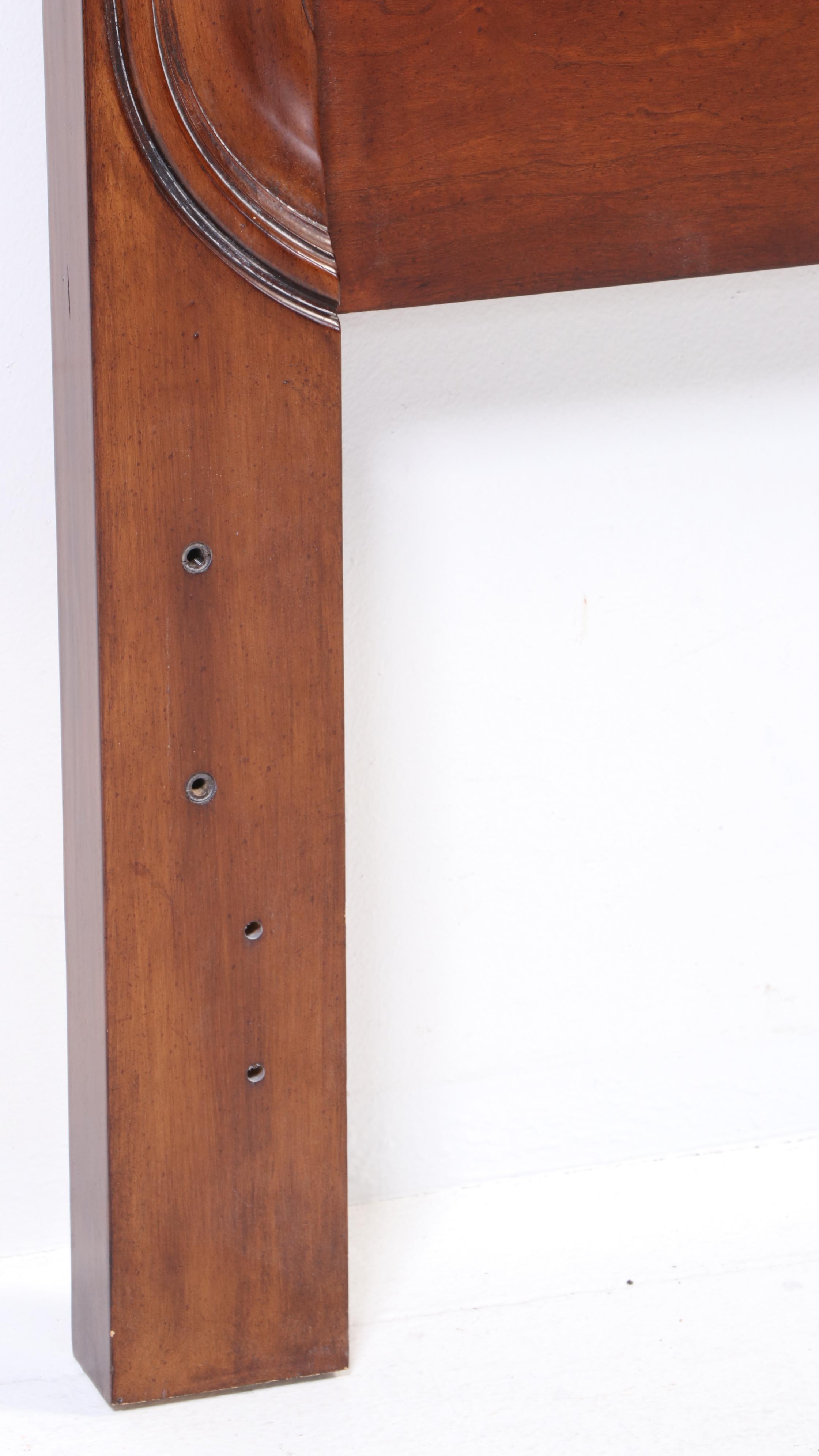 Rococo Style Cherry Finish Bed Frame