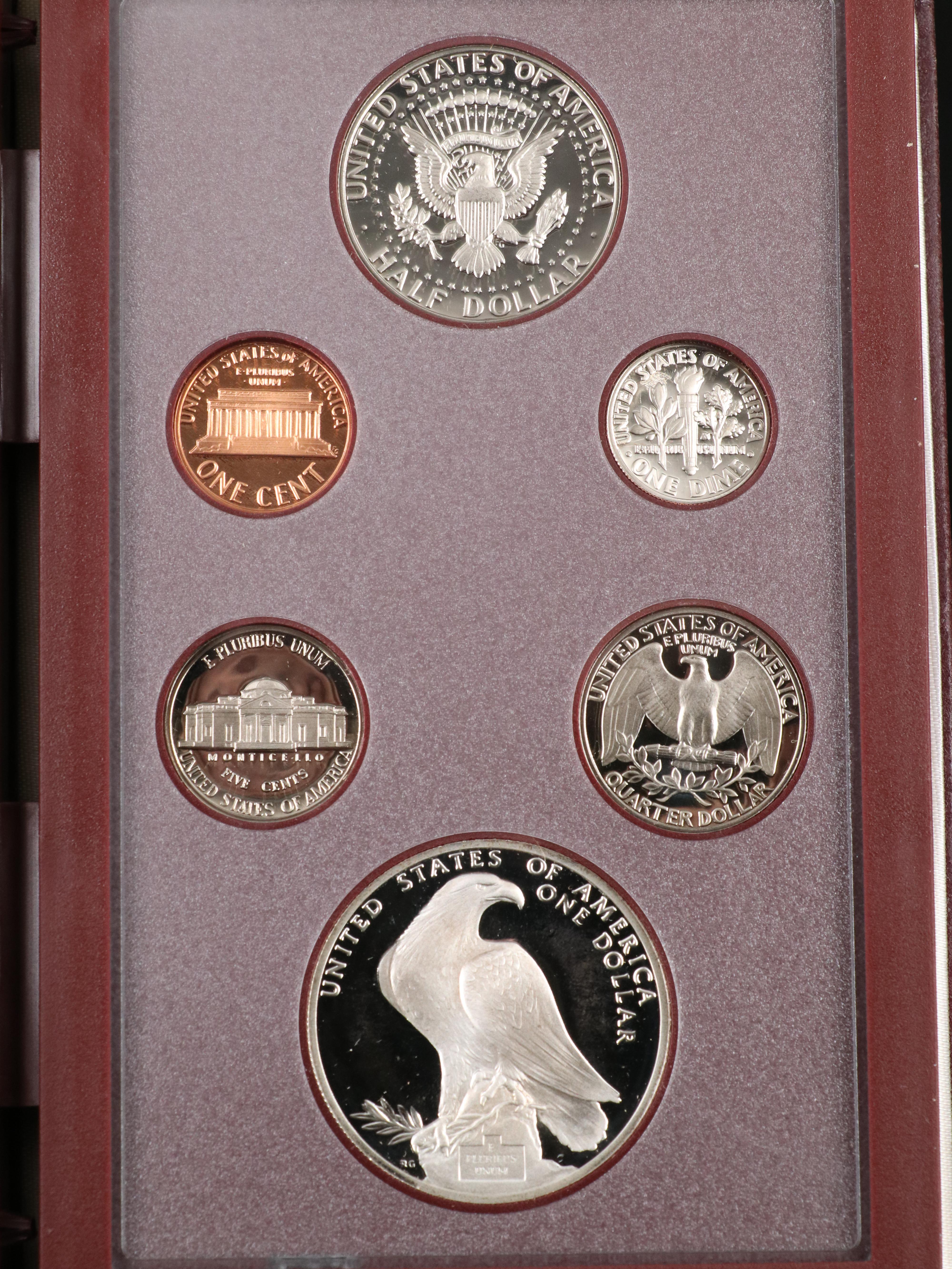 Five Different United States Prestige Mint Sets Including 1990