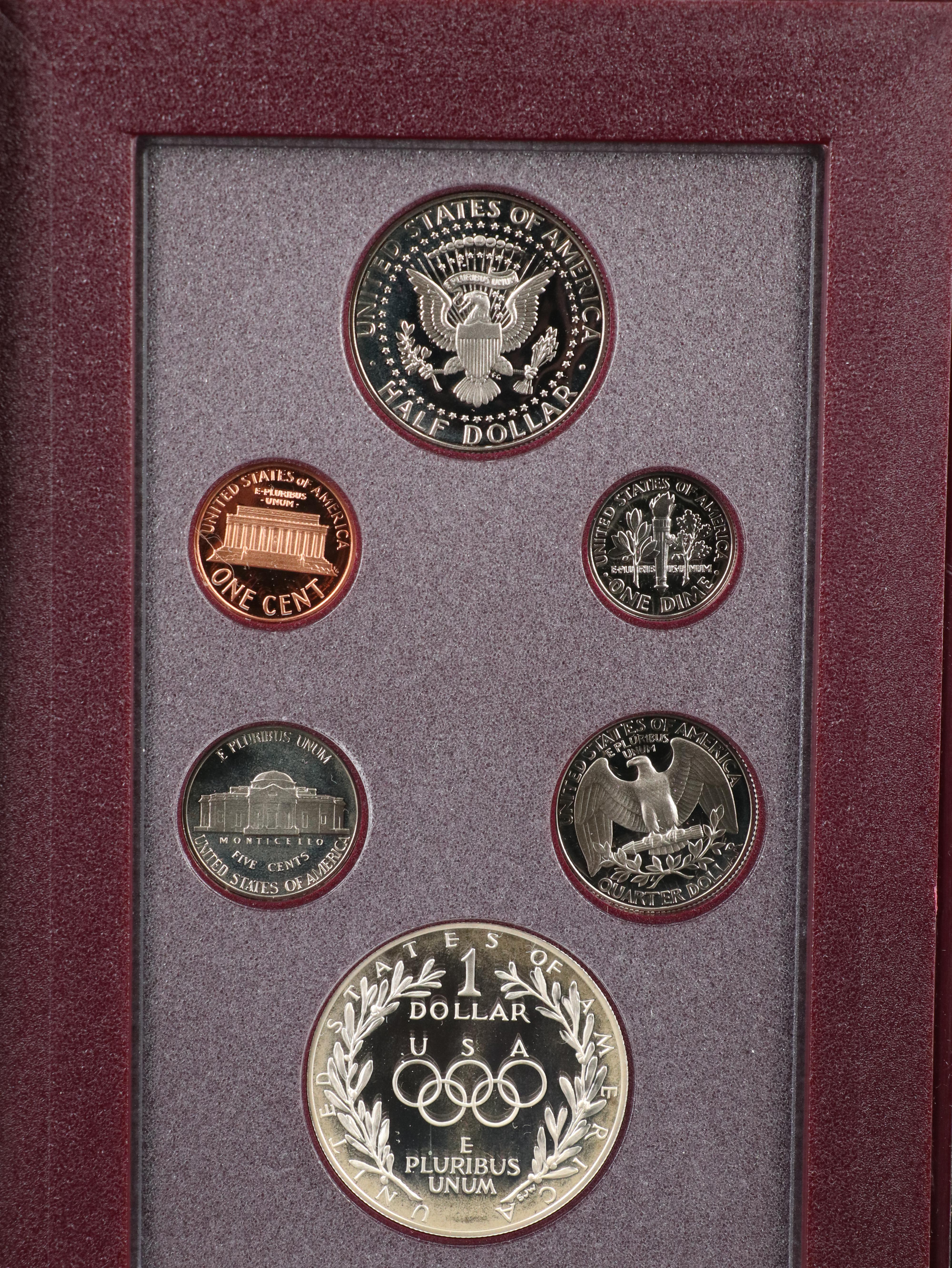Five Different United States Prestige Mint Sets Including 1990