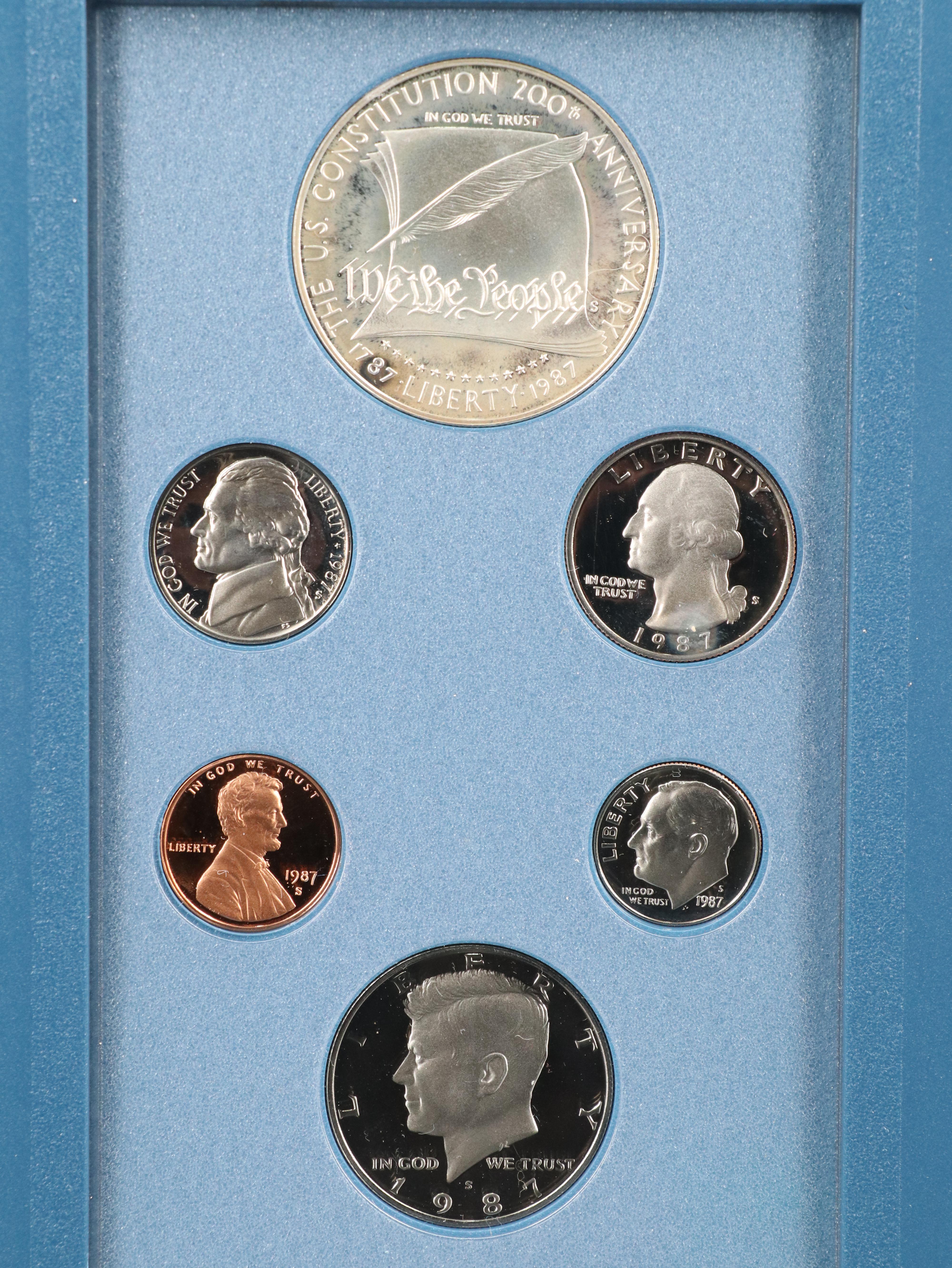 Five Different United States Prestige Mint Sets Including 1990