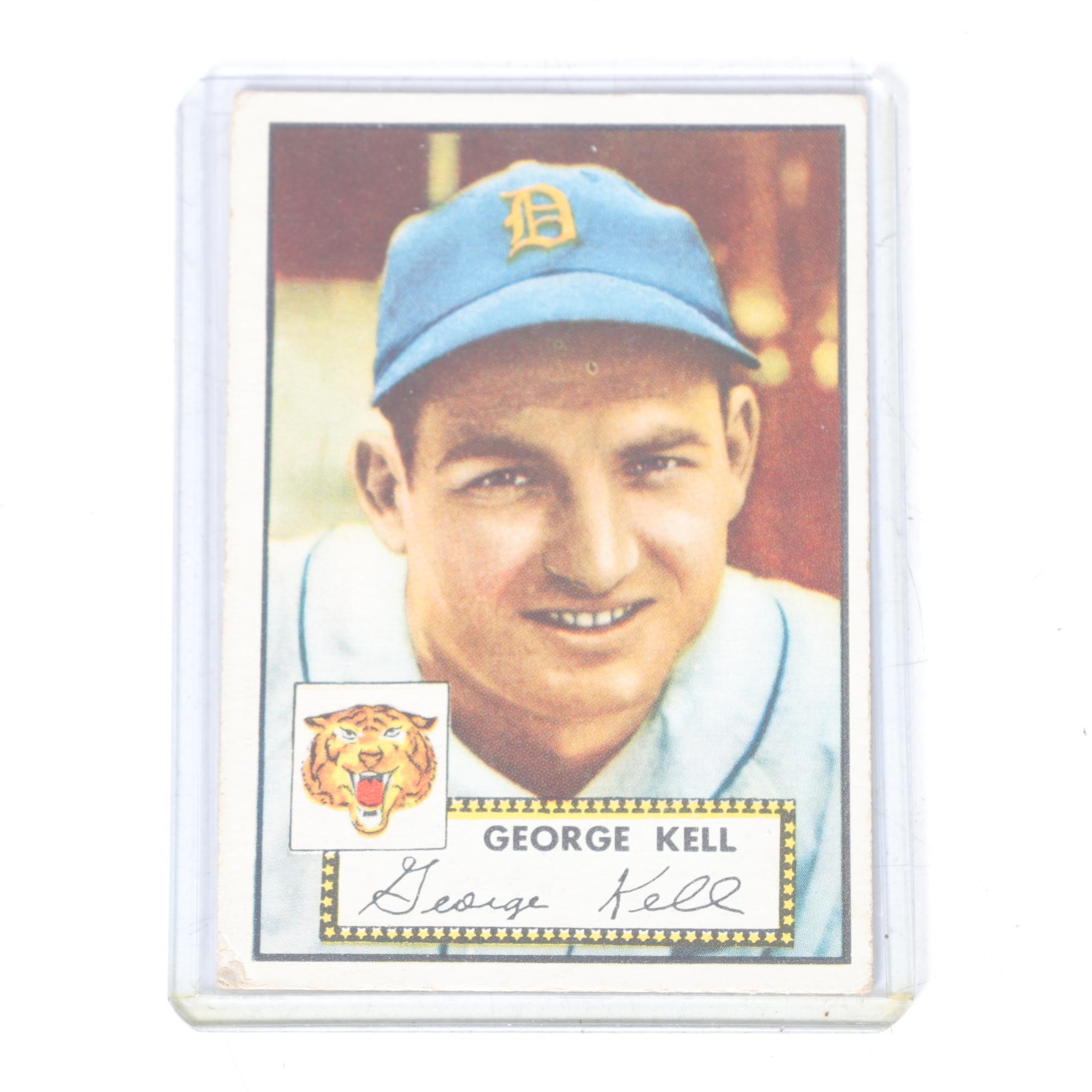 1952 Topps #216 Richie Ashburn and  #246 George Kell Baseball Cards