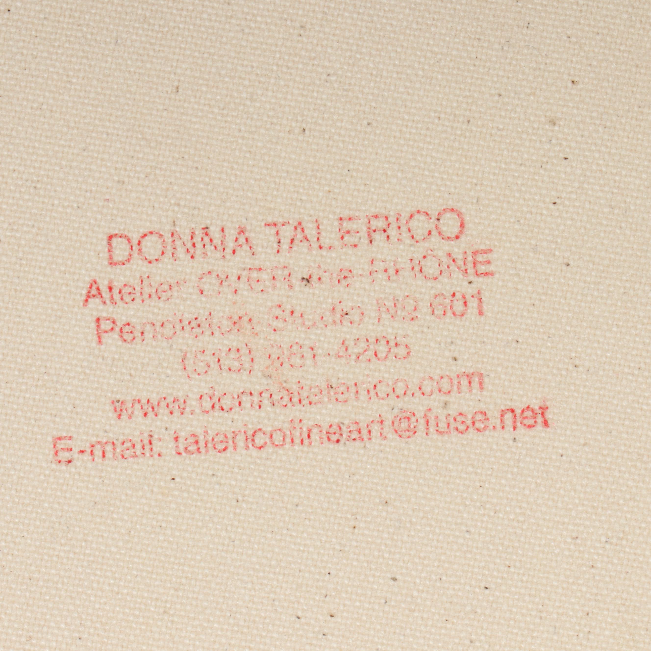 Donna Talerico Stylized Cityscape Oil Painting, 21st Century