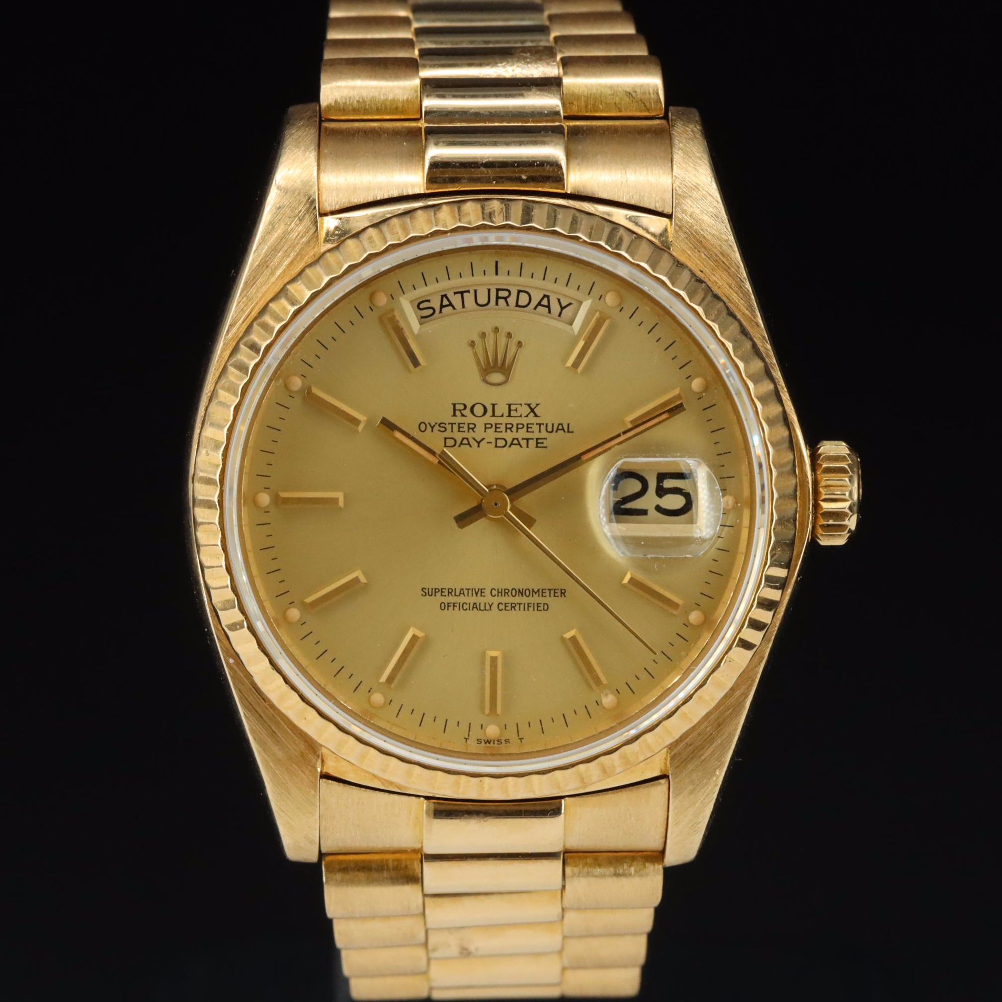 Rolex Day-Date 18078 18K Gold Automatic Watch
