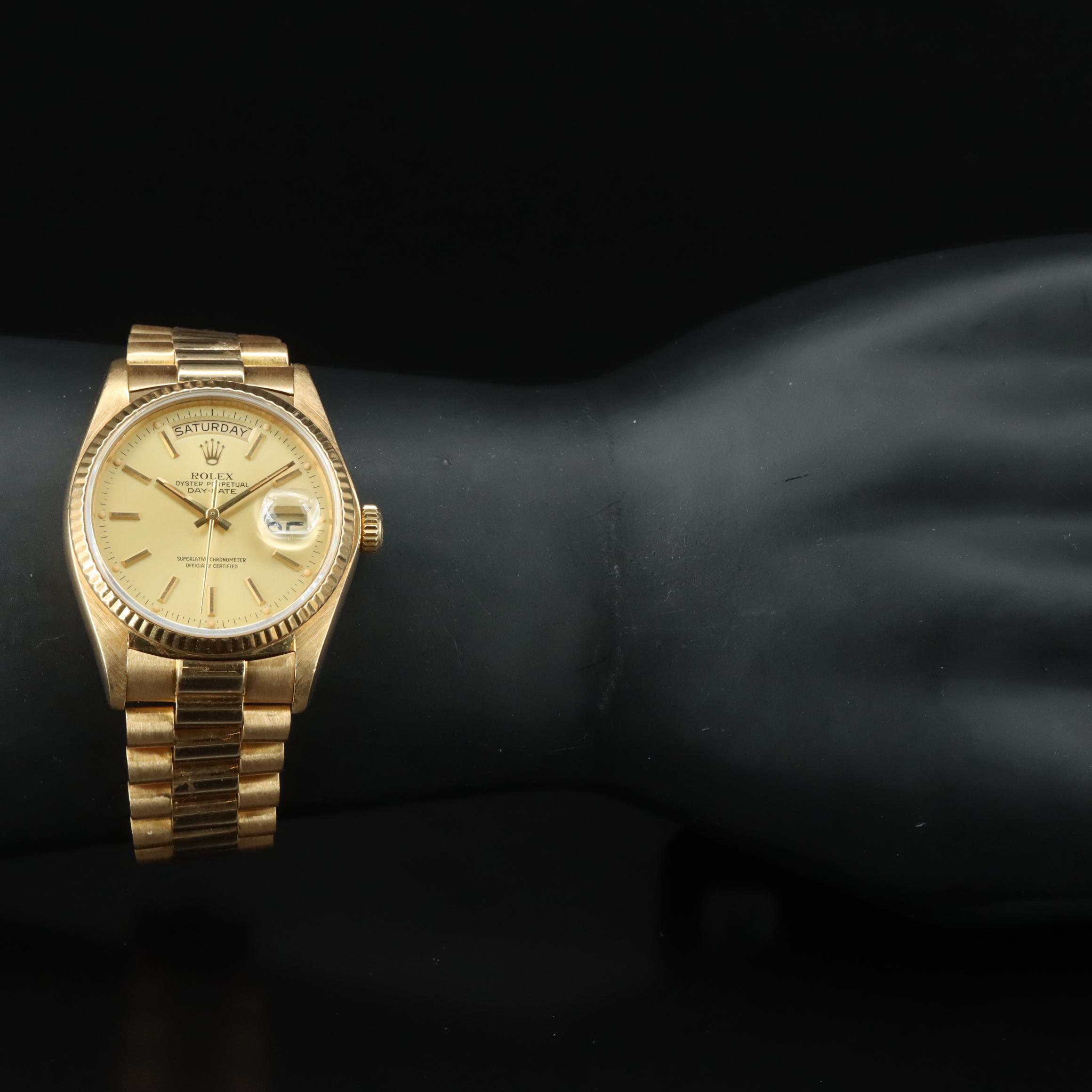 Rolex Day-Date 18078 18K Gold Automatic Watch