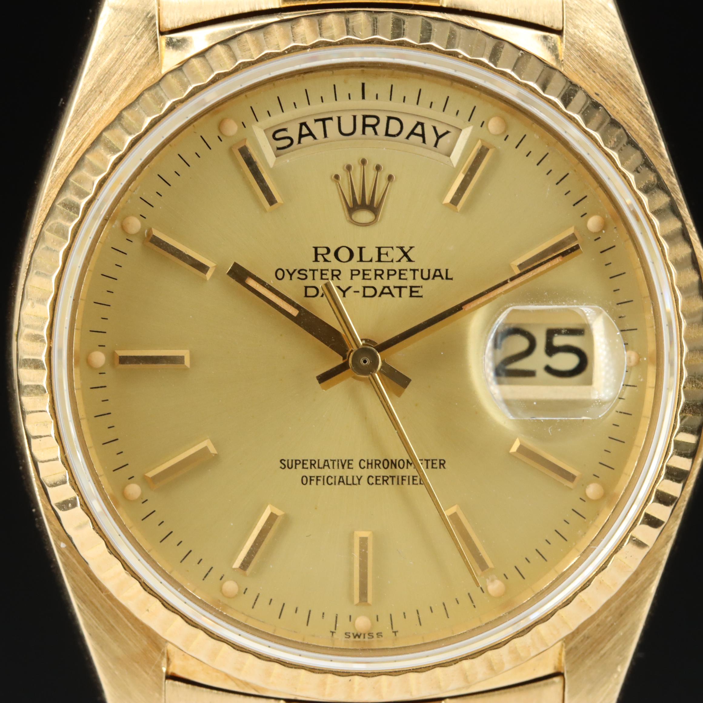 Rolex Day-Date 18078 18K Gold Automatic Watch