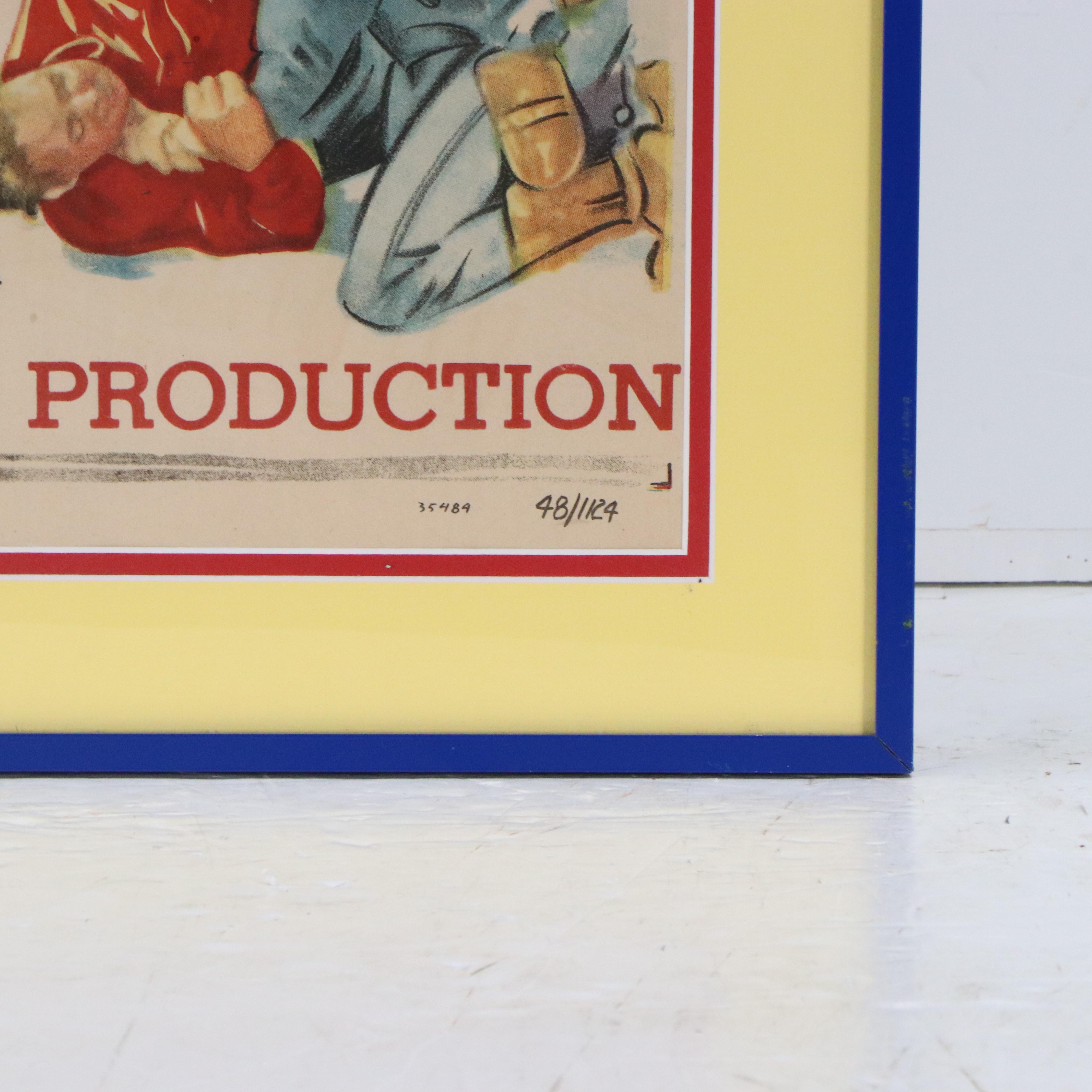 Seriolithograph Roy Rogers Movie Poster "Eyes of Texas," 1948