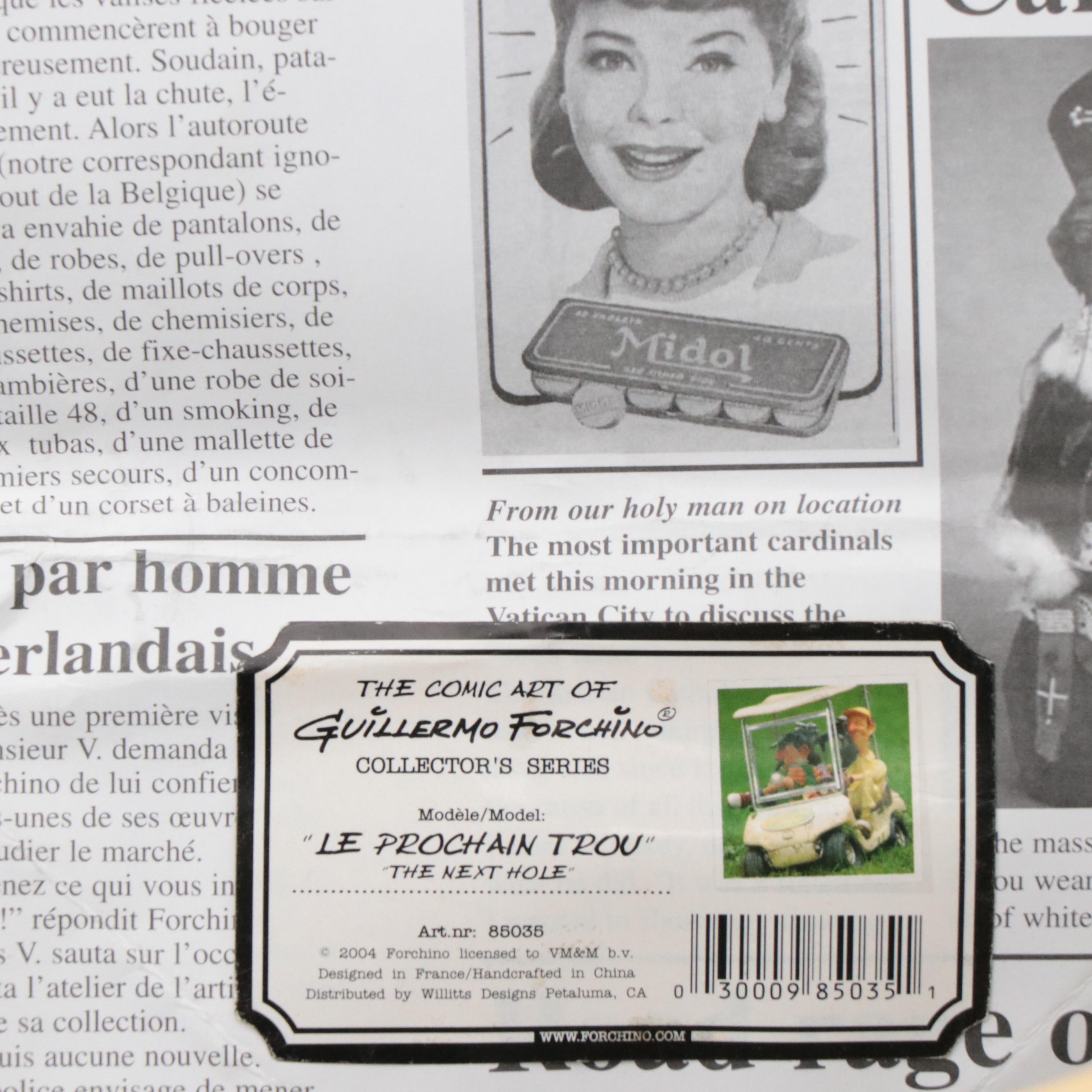 The Comic Art of Guillermo Forchino "The Next Hole" Figurine, 2004