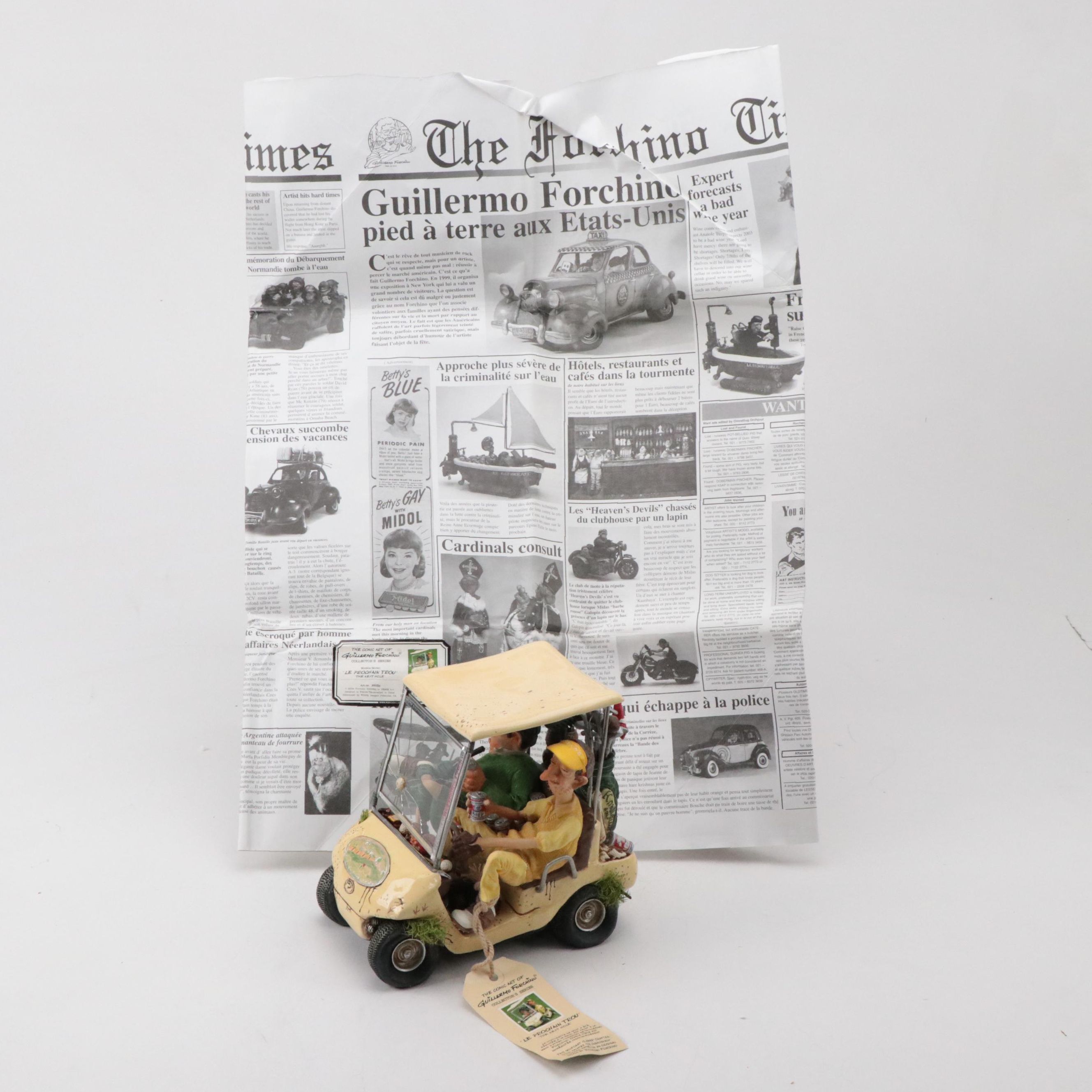 The Comic Art of Guillermo Forchino "The Next Hole" Figurine, 2004