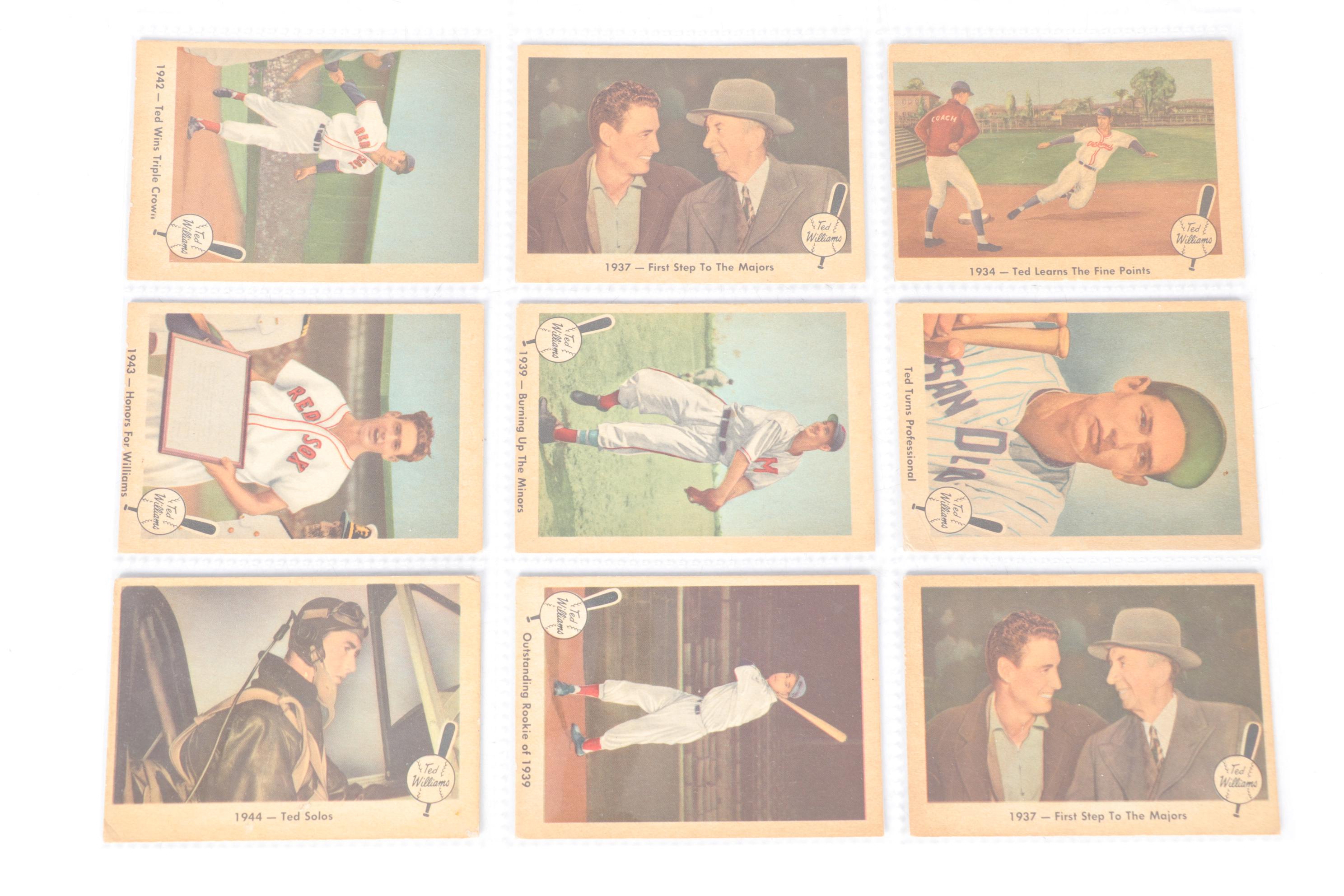1959  Fleer "Baseball's Greatest" Ted Williams Trading Cards