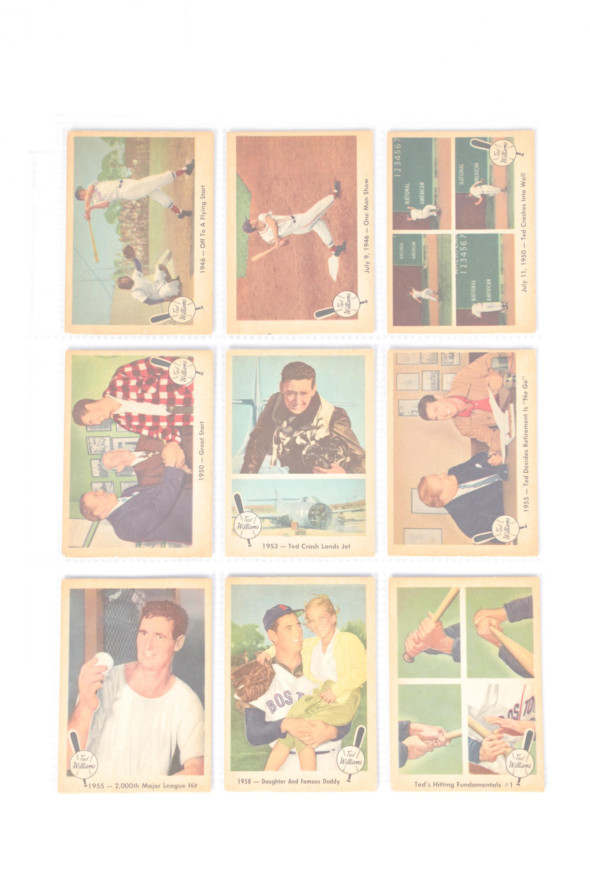 1959  Fleer "Baseball's Greatest" Ted Williams Trading Cards