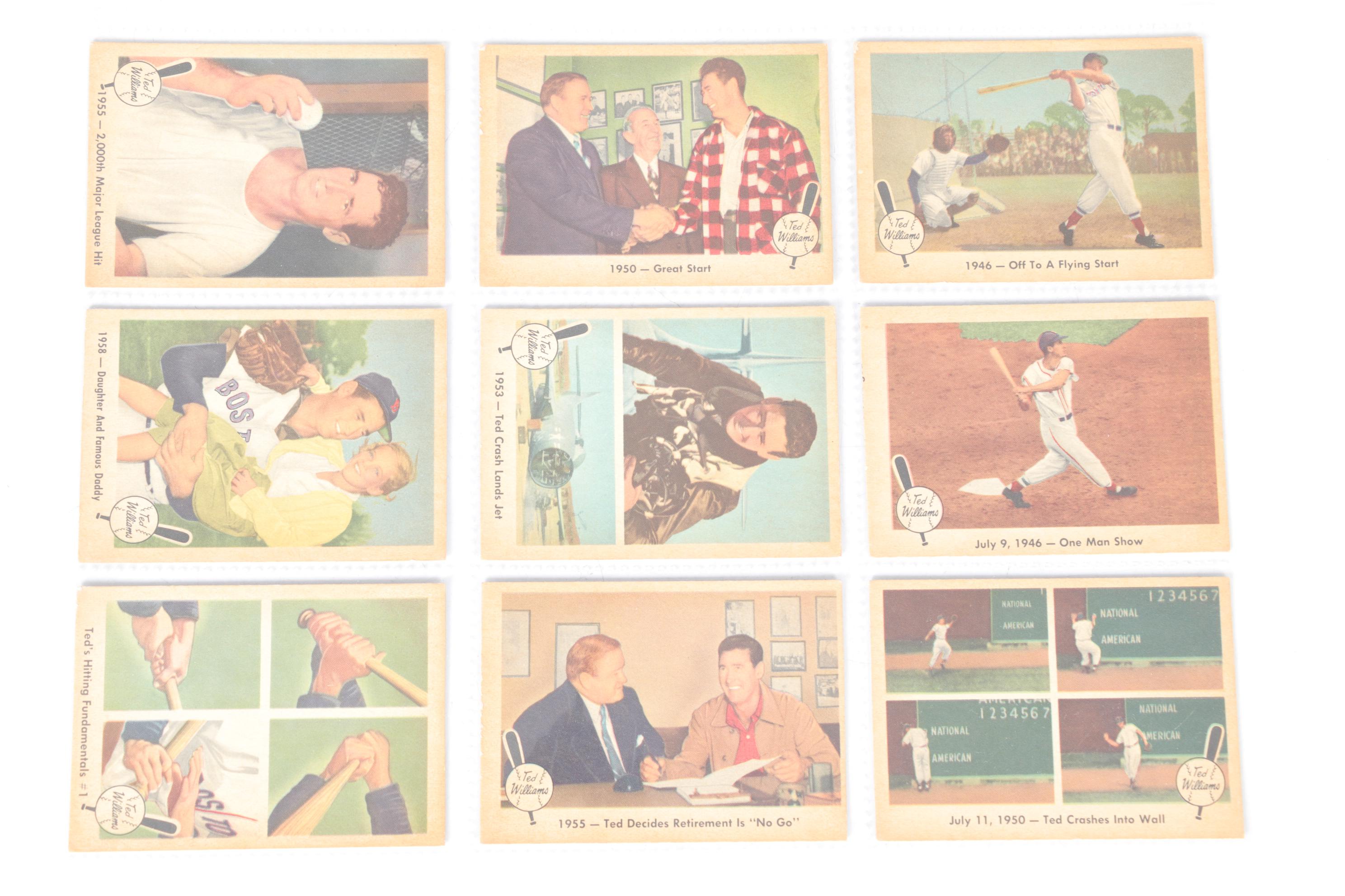 1959  Fleer "Baseball's Greatest" Ted Williams Trading Cards