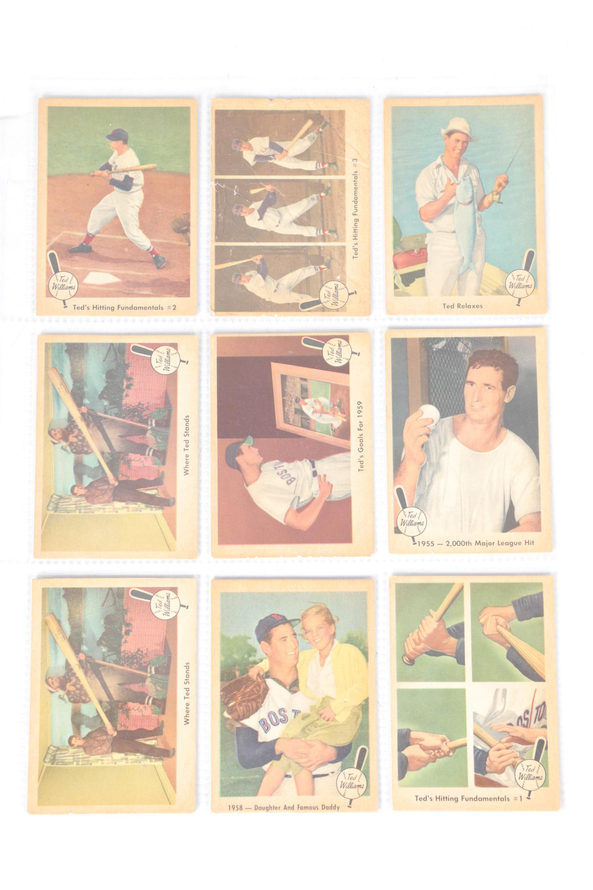 1959  Fleer "Baseball's Greatest" Ted Williams Trading Cards