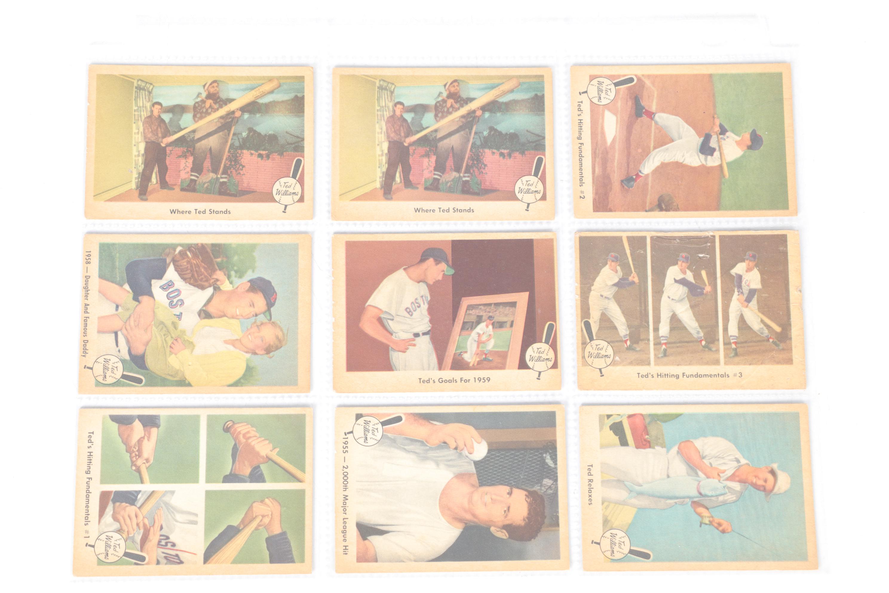 1959  Fleer "Baseball's Greatest" Ted Williams Trading Cards