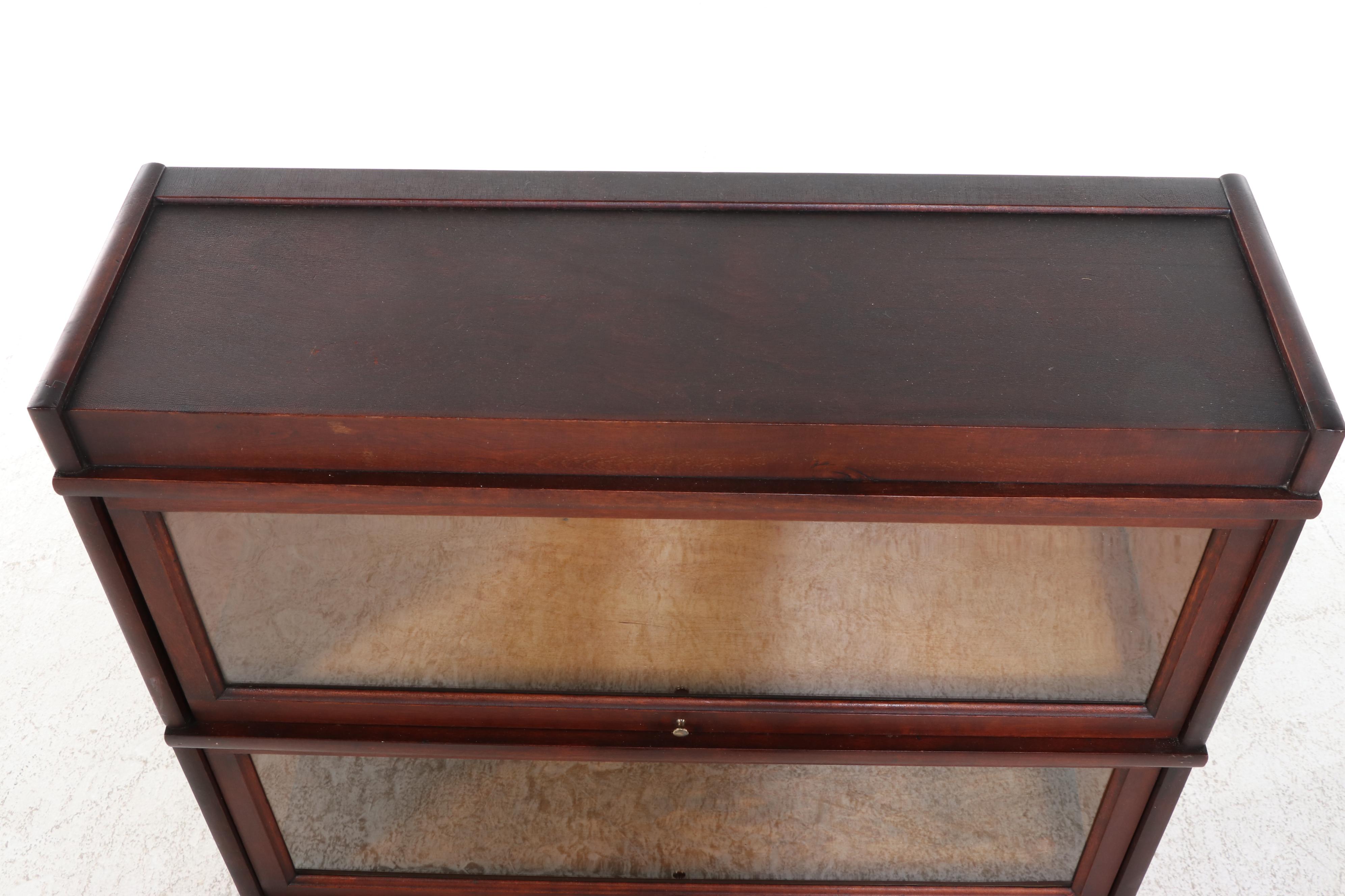 Hale Mahogany Finish Four-Stack Barrister's Bookcase, 20th Century