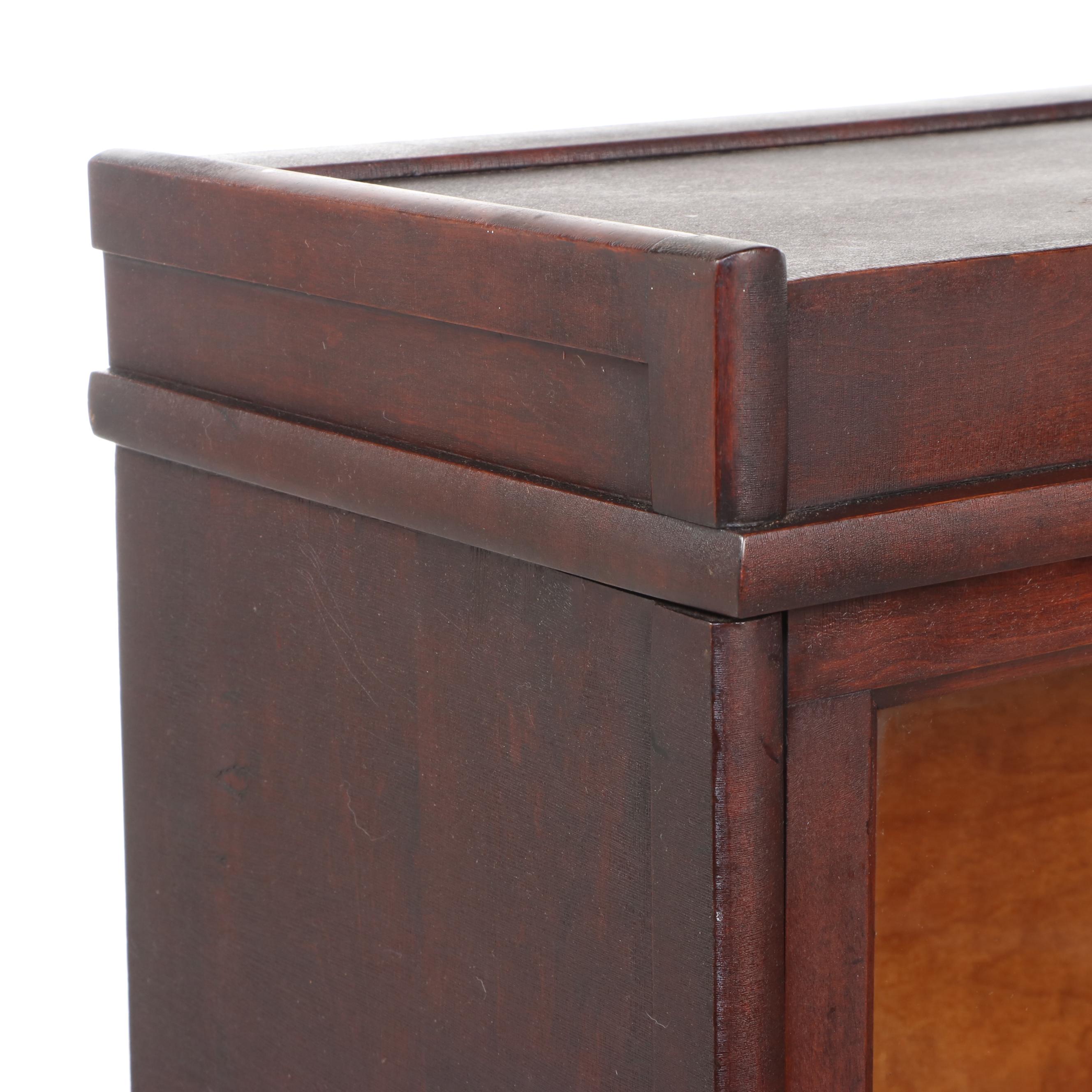 Hale Mahogany Finish Four-Stack Barrister's Bookcase, 20th Century