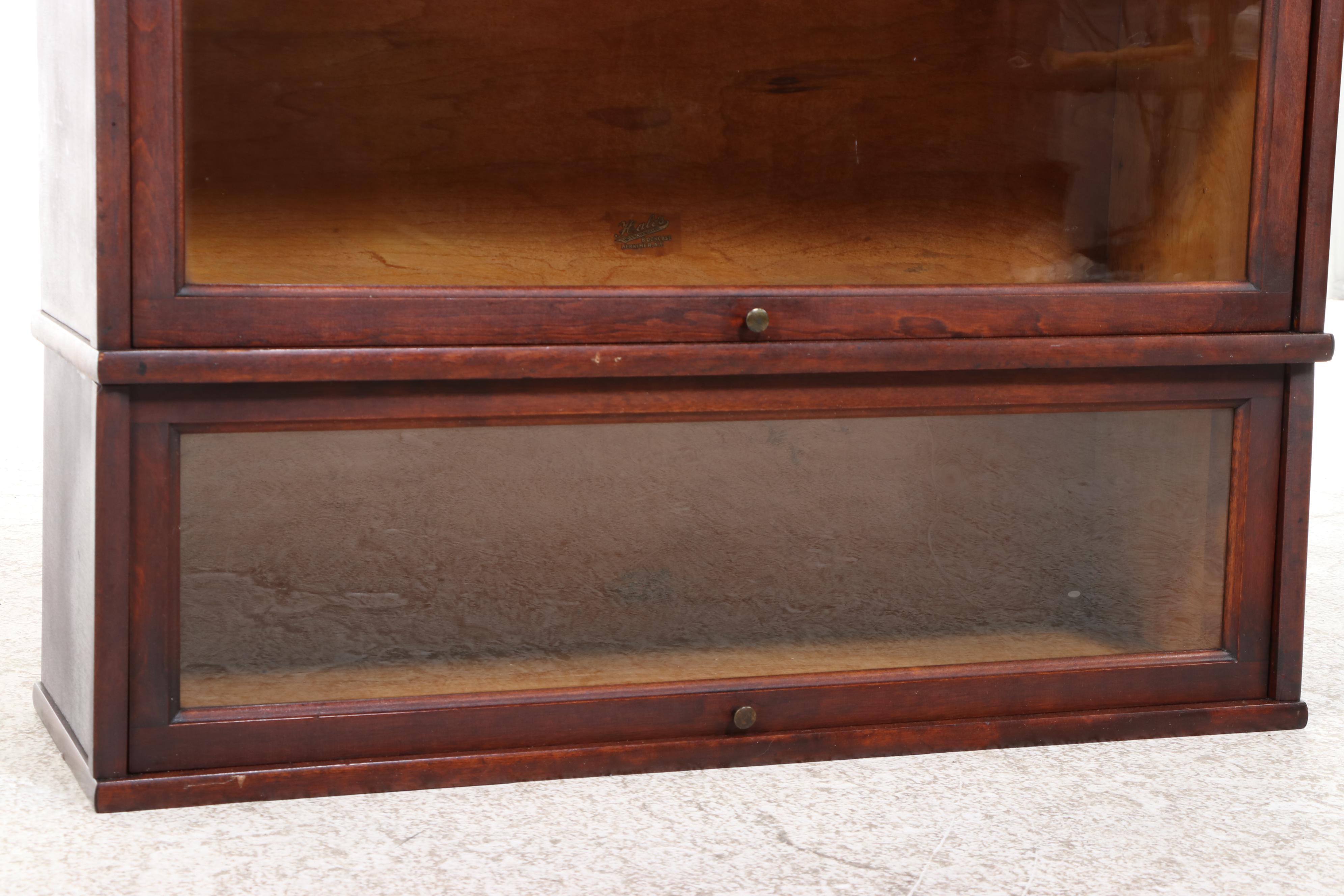 Hale Mahogany Finish Four-Stack Barrister's Bookcase, 20th Century