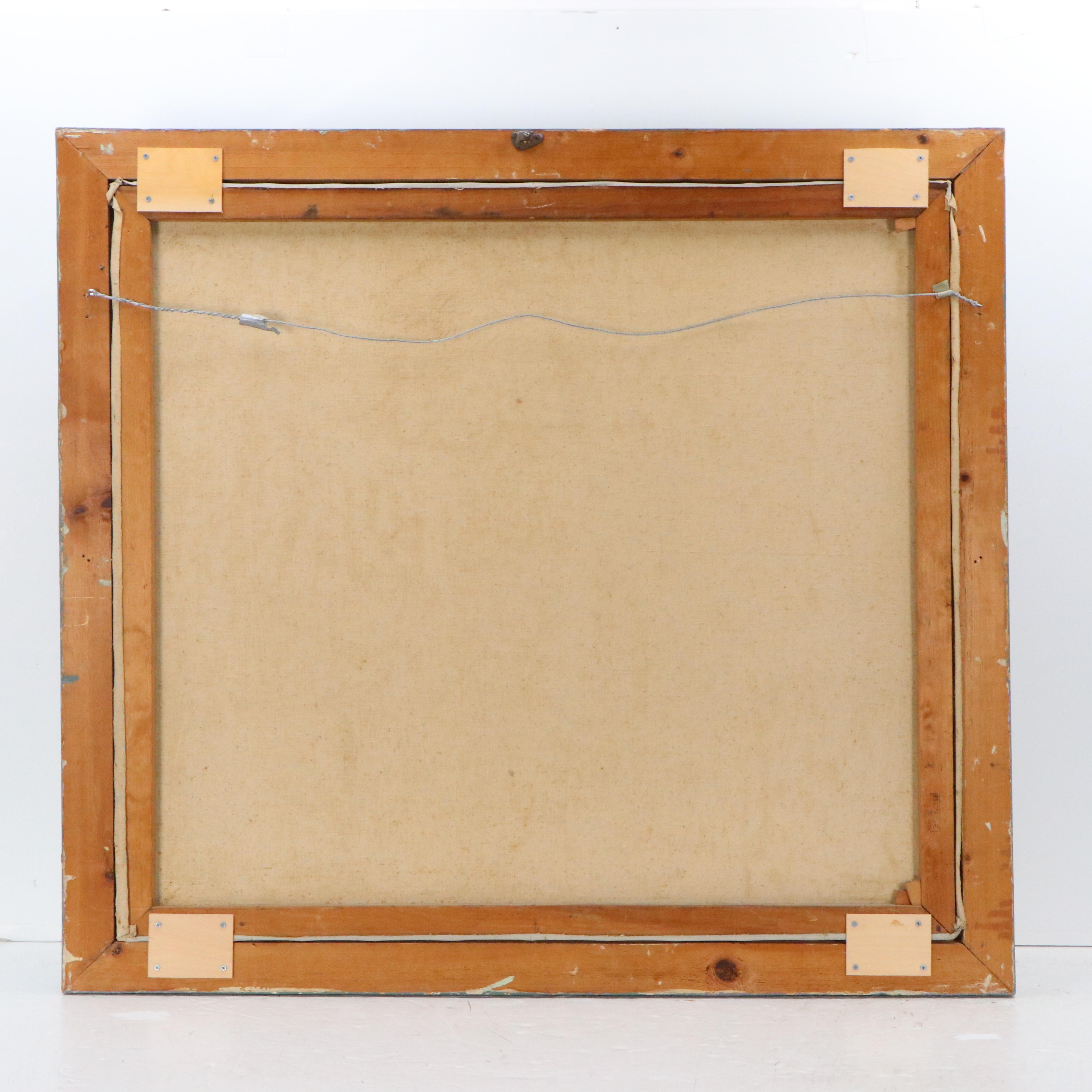 Inez Russell Bolinger Oil Painting of Fall Trees, Early 20th Century