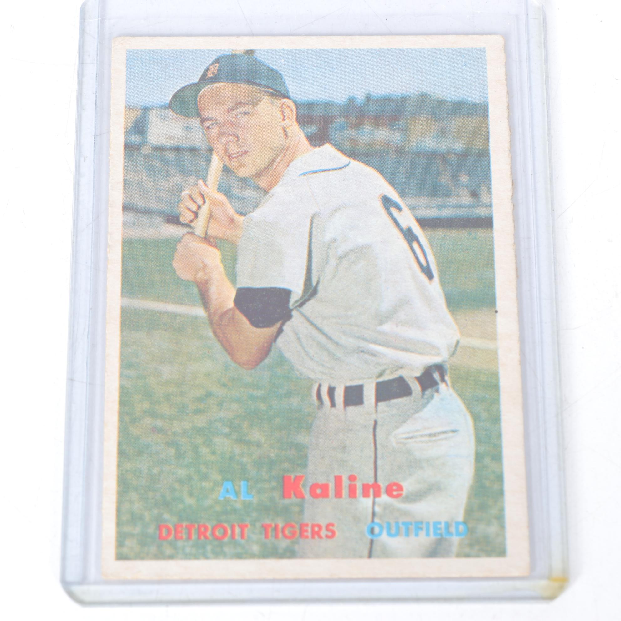 1957 Topps Baseball Cards with #125 Al Kaline and #120 Bob  Lemon