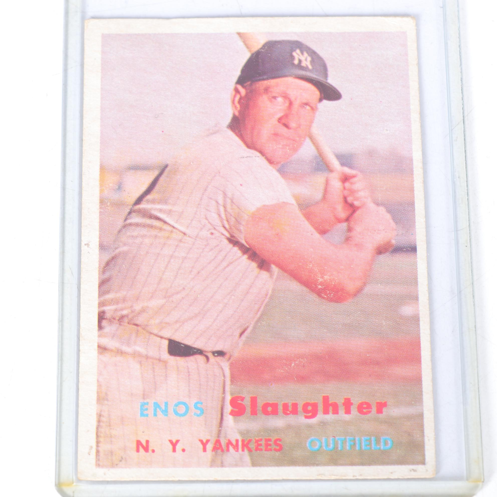 1957 Topps Baseball Cards with #125 Al Kaline and #120 Bob  Lemon