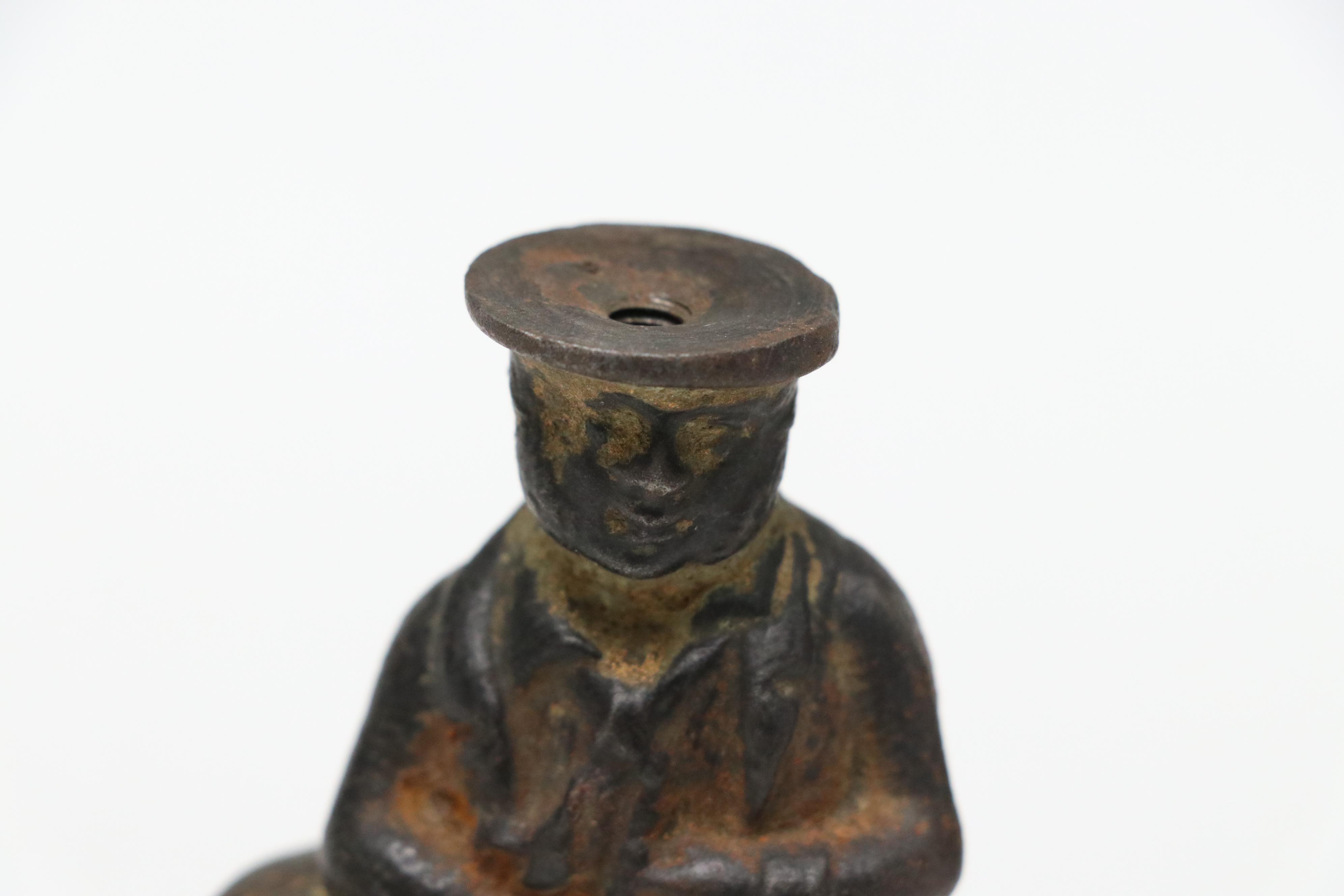 Victorian Shoe Shine Boy with Other Cast Metal Figurines