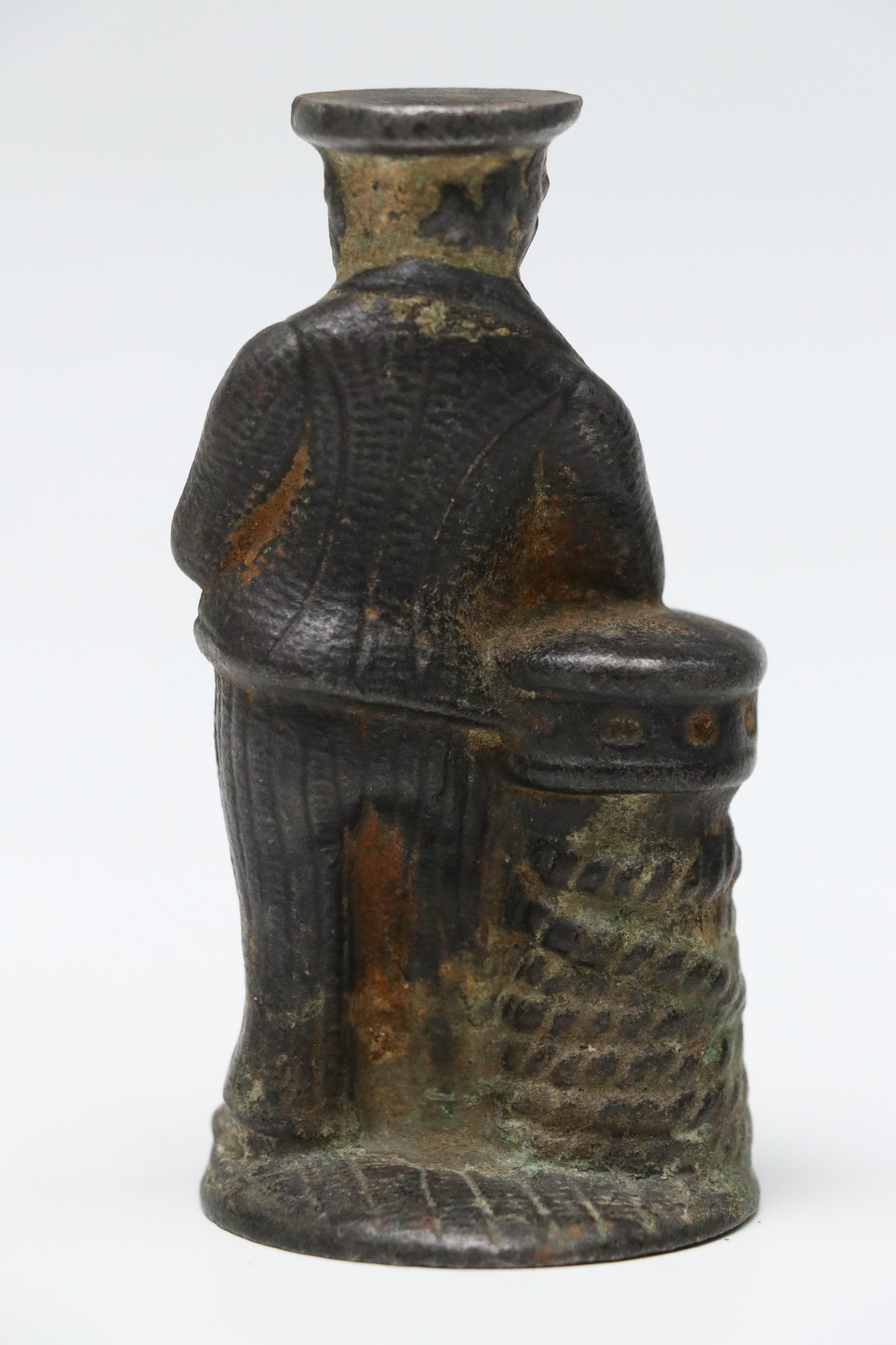 Victorian Shoe Shine Boy with Other Cast Metal Figurines