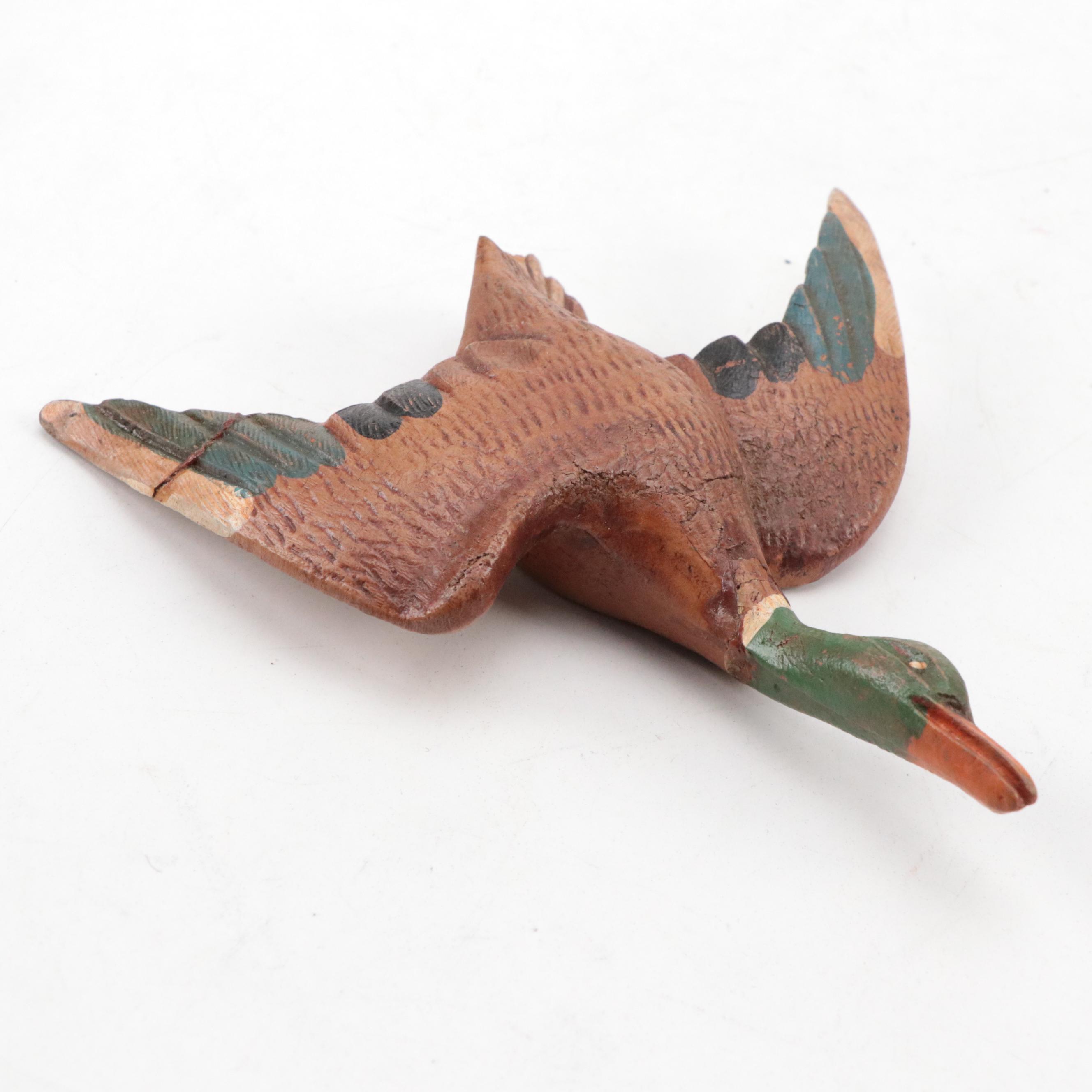 Sears Binoculars with Japanese Painted Wood and Other Ducks