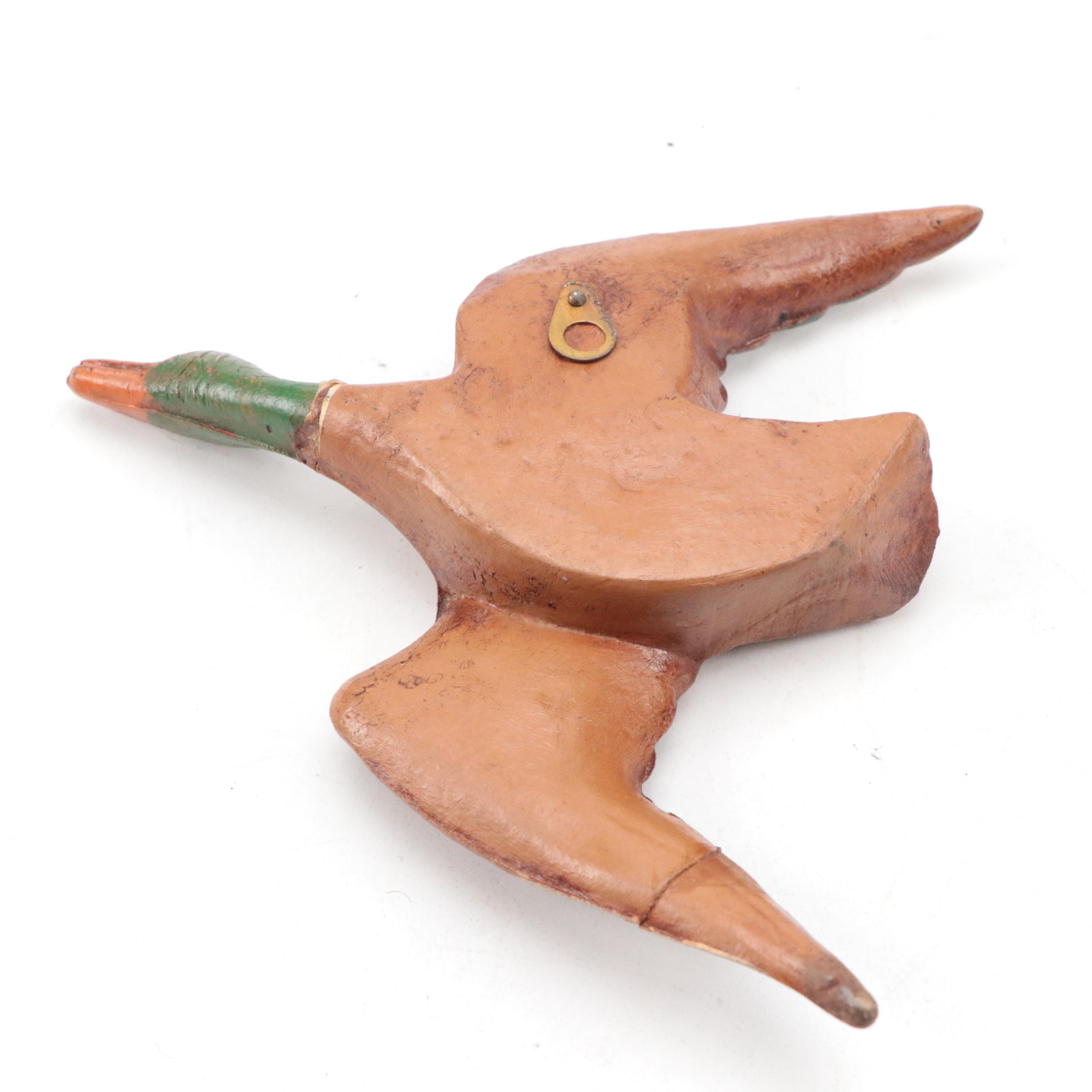 Sears Binoculars with Japanese Painted Wood and Other Ducks