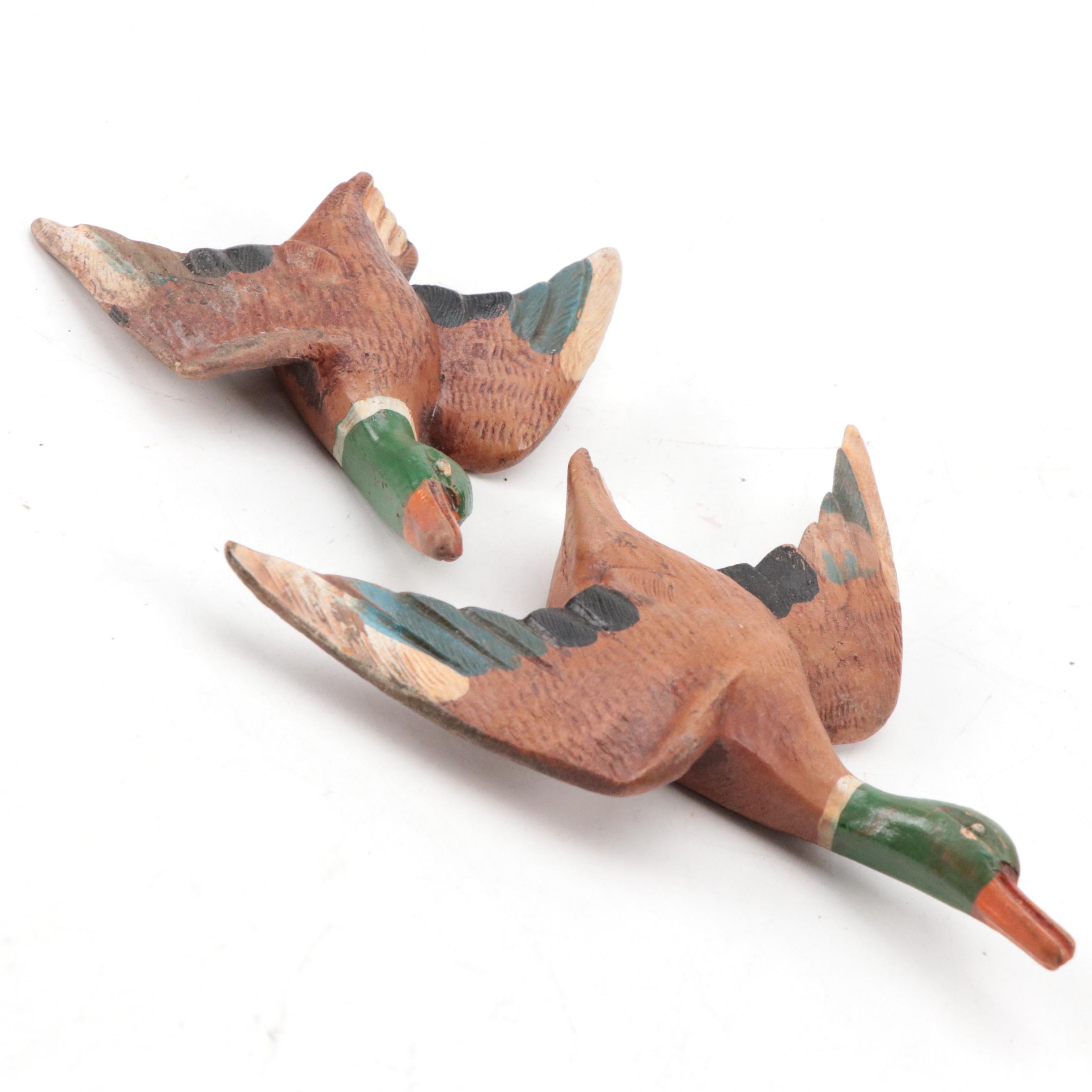 Sears Binoculars with Japanese Painted Wood and Other Ducks