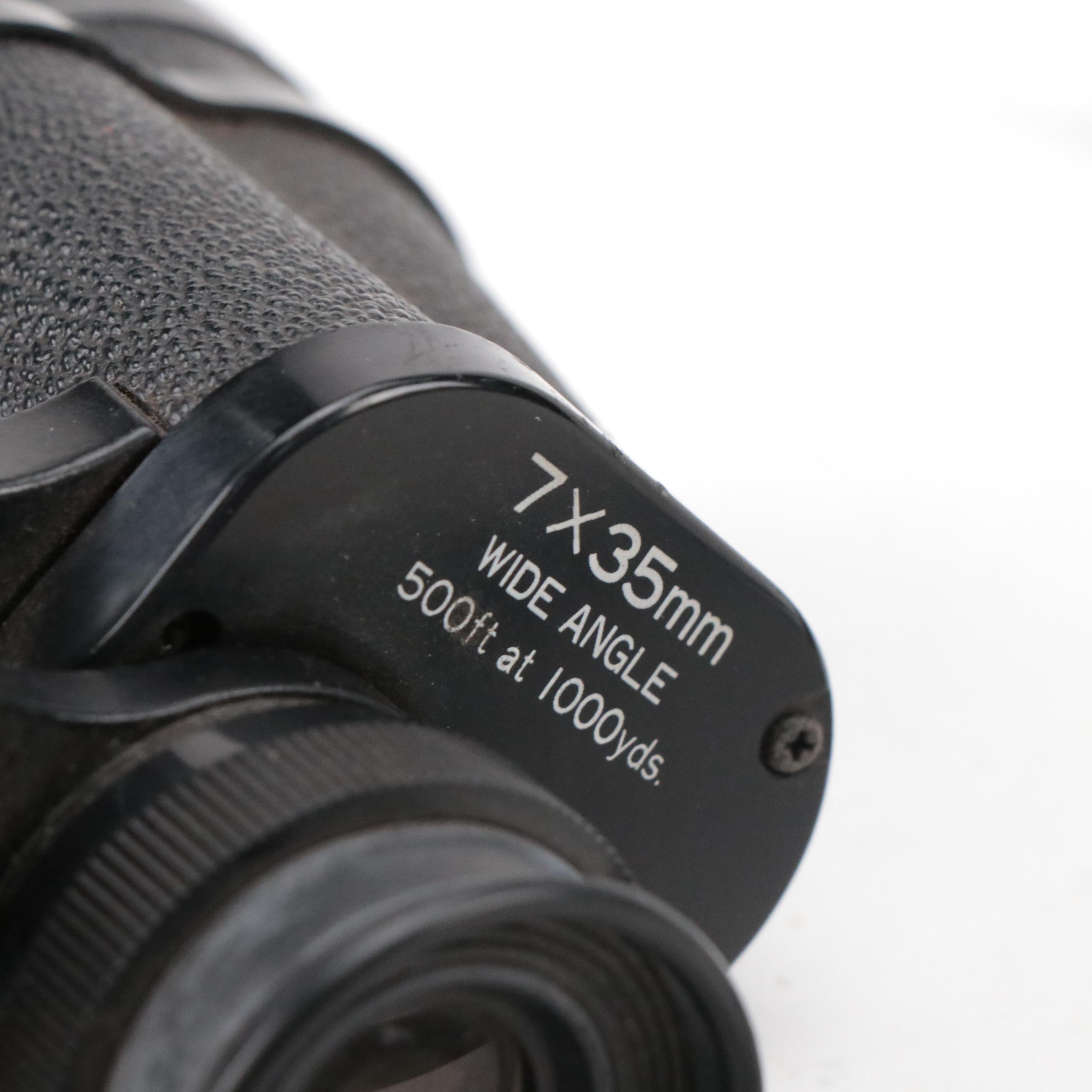 Sears Binoculars with Japanese Painted Wood and Other Ducks