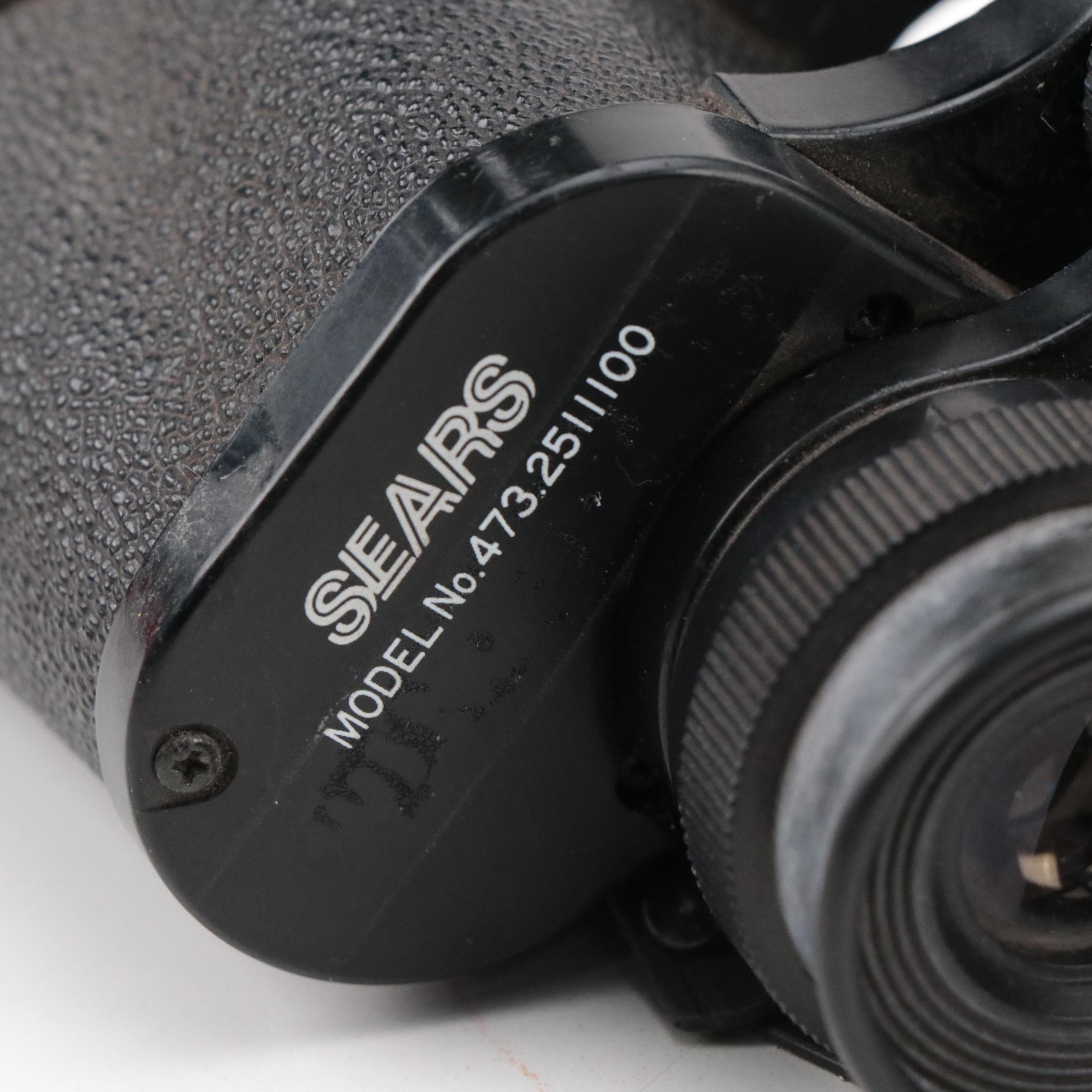 Sears Binoculars with Japanese Painted Wood and Other Ducks