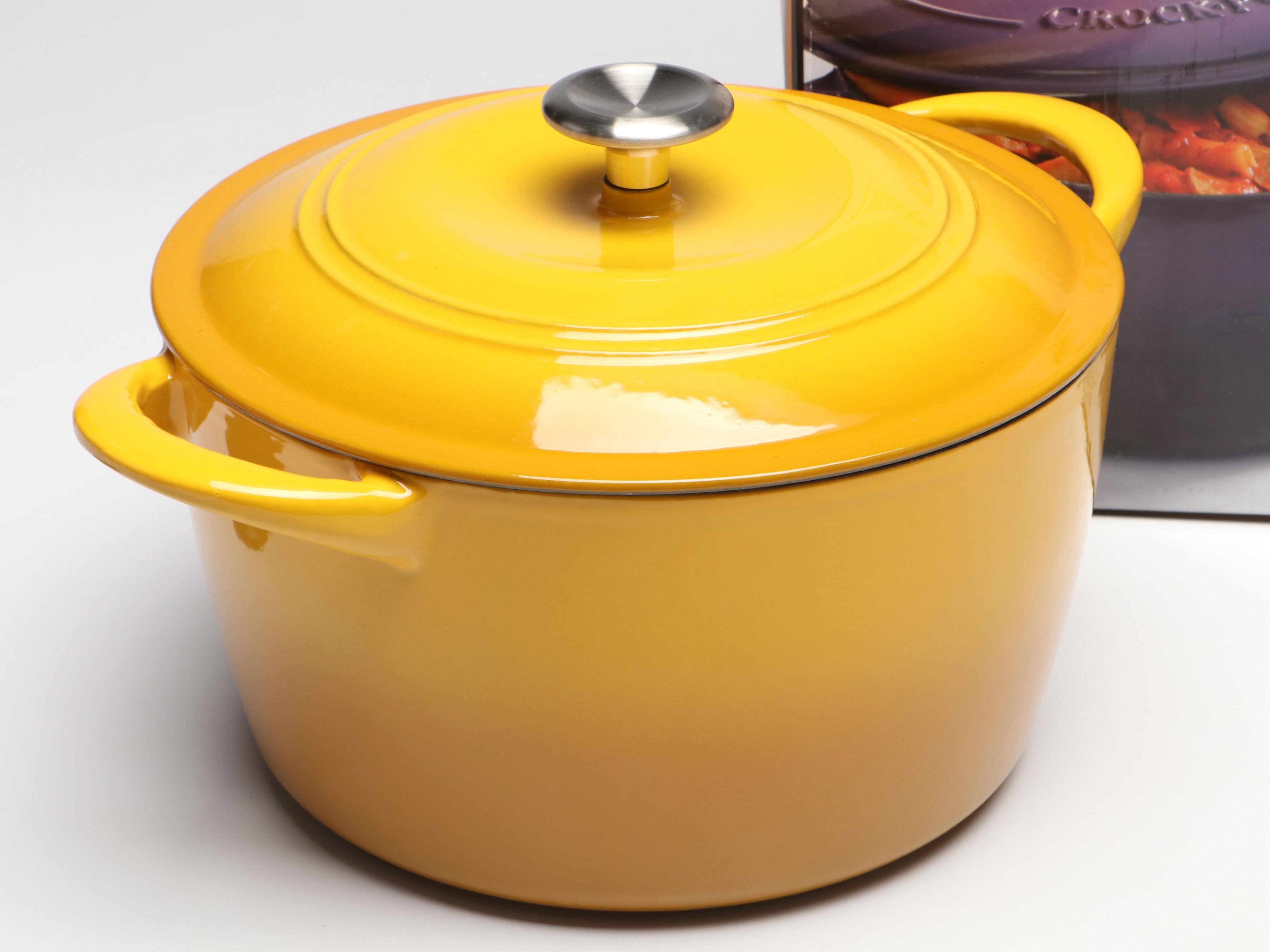 Tramontina Enameled Cast Iron Dutch Oven with Other Crock Dutch Oven