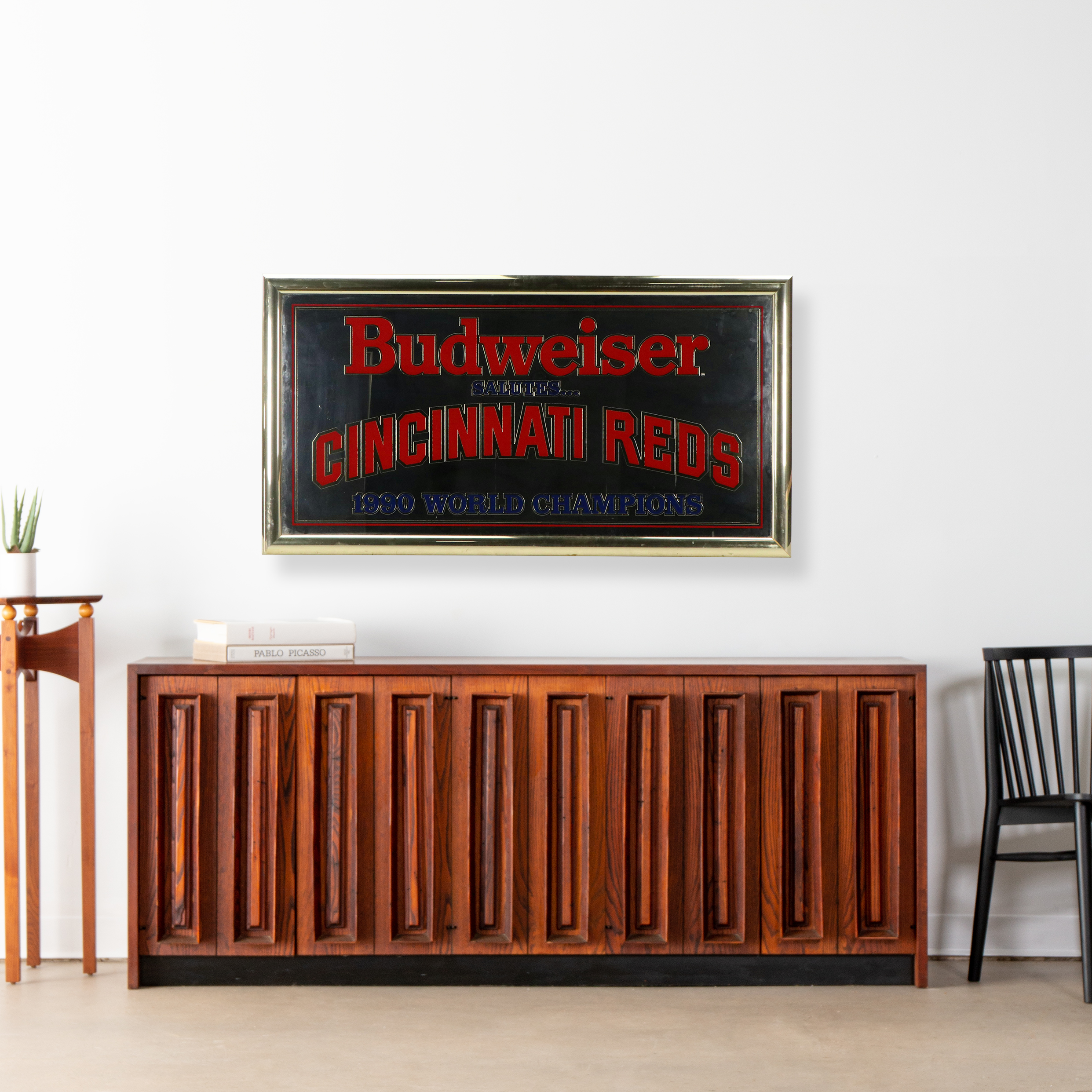 1990 Cincinnati Reds World Champions Budweiser Sign