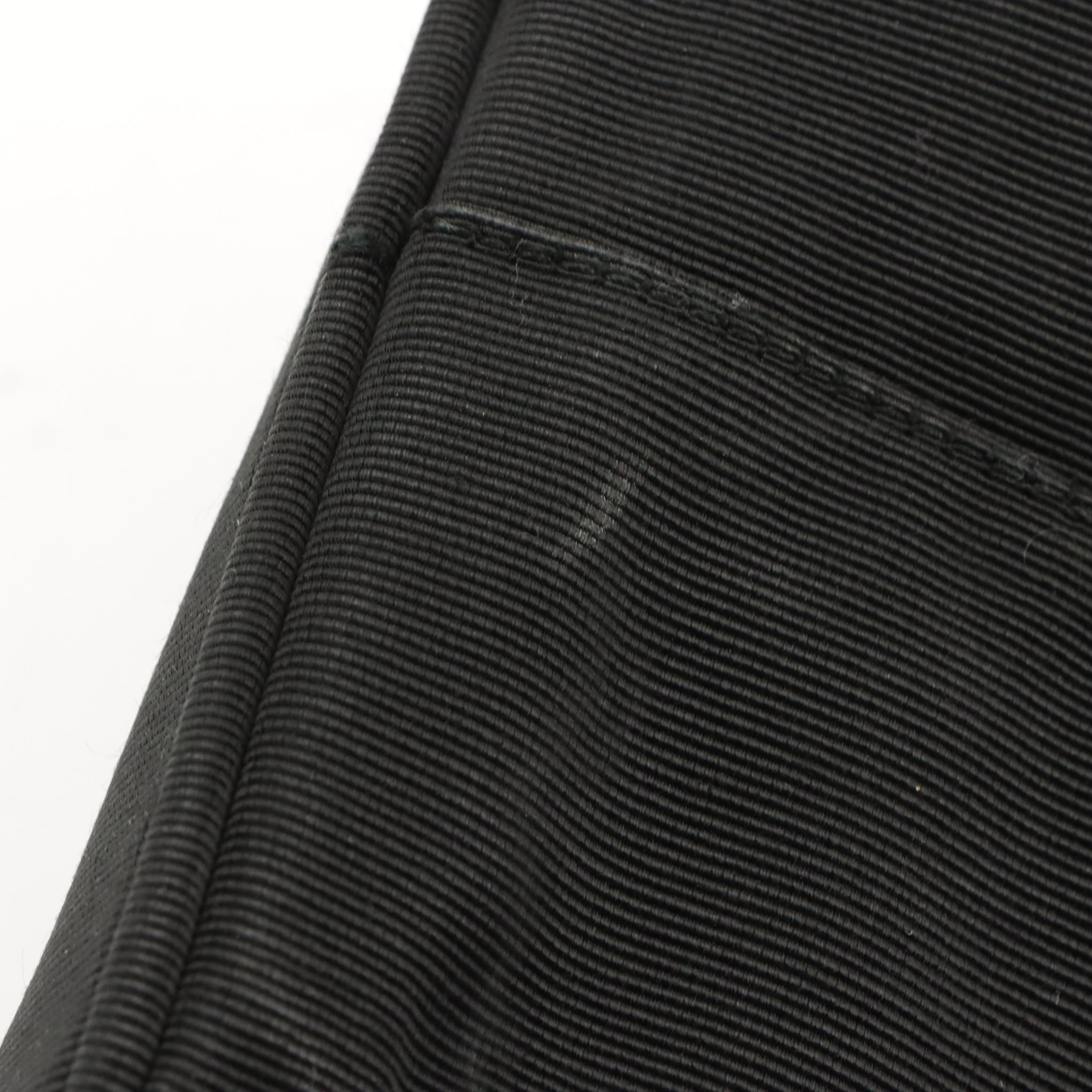 Salvatore Ferragamo Vintage Black Vara Bow Grosgrain Shoe Carrier Case, 1990s