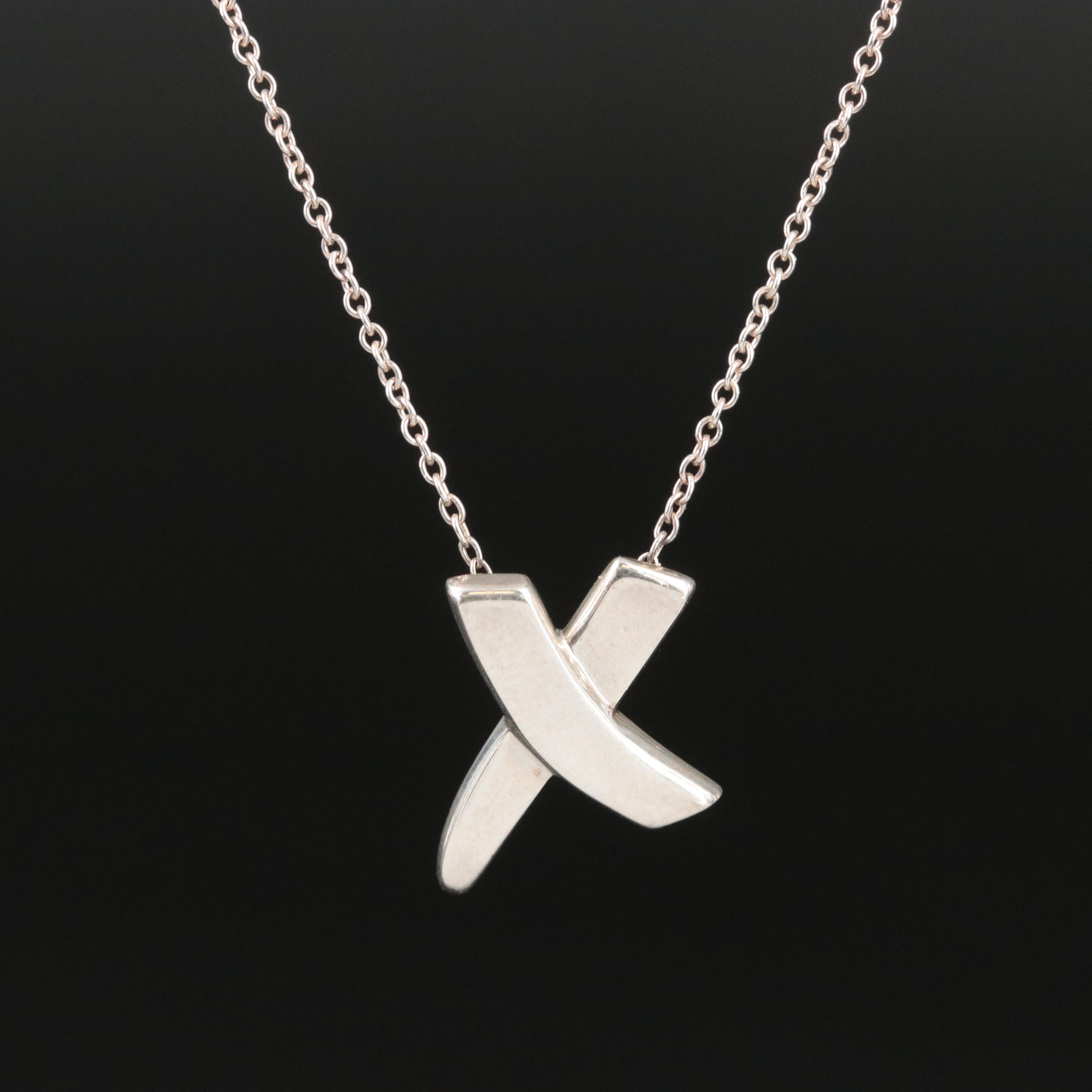 Paloma Picasso for Tiffany & Co. Sterling X Necklace