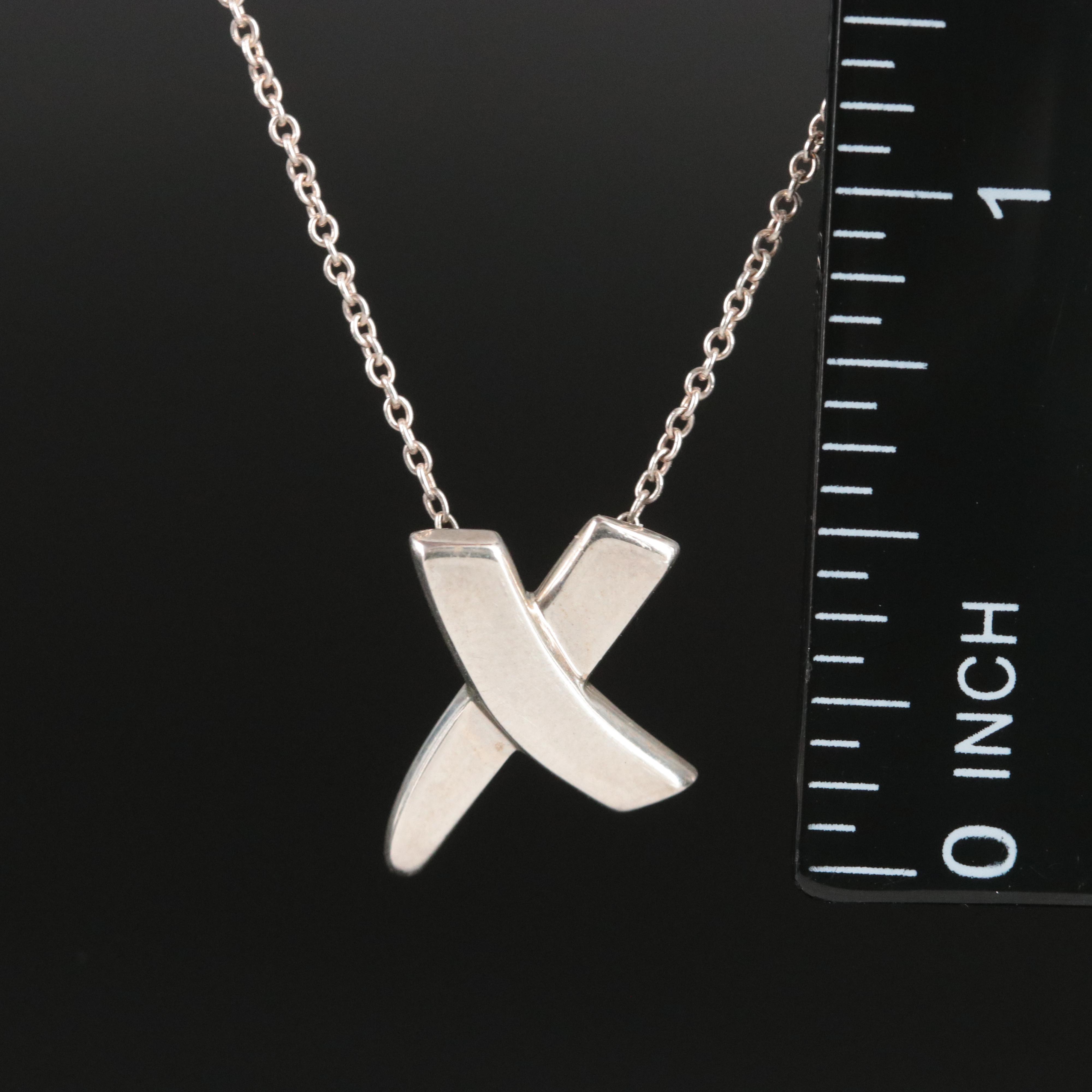 Paloma Picasso for Tiffany & Co. Sterling X Necklace