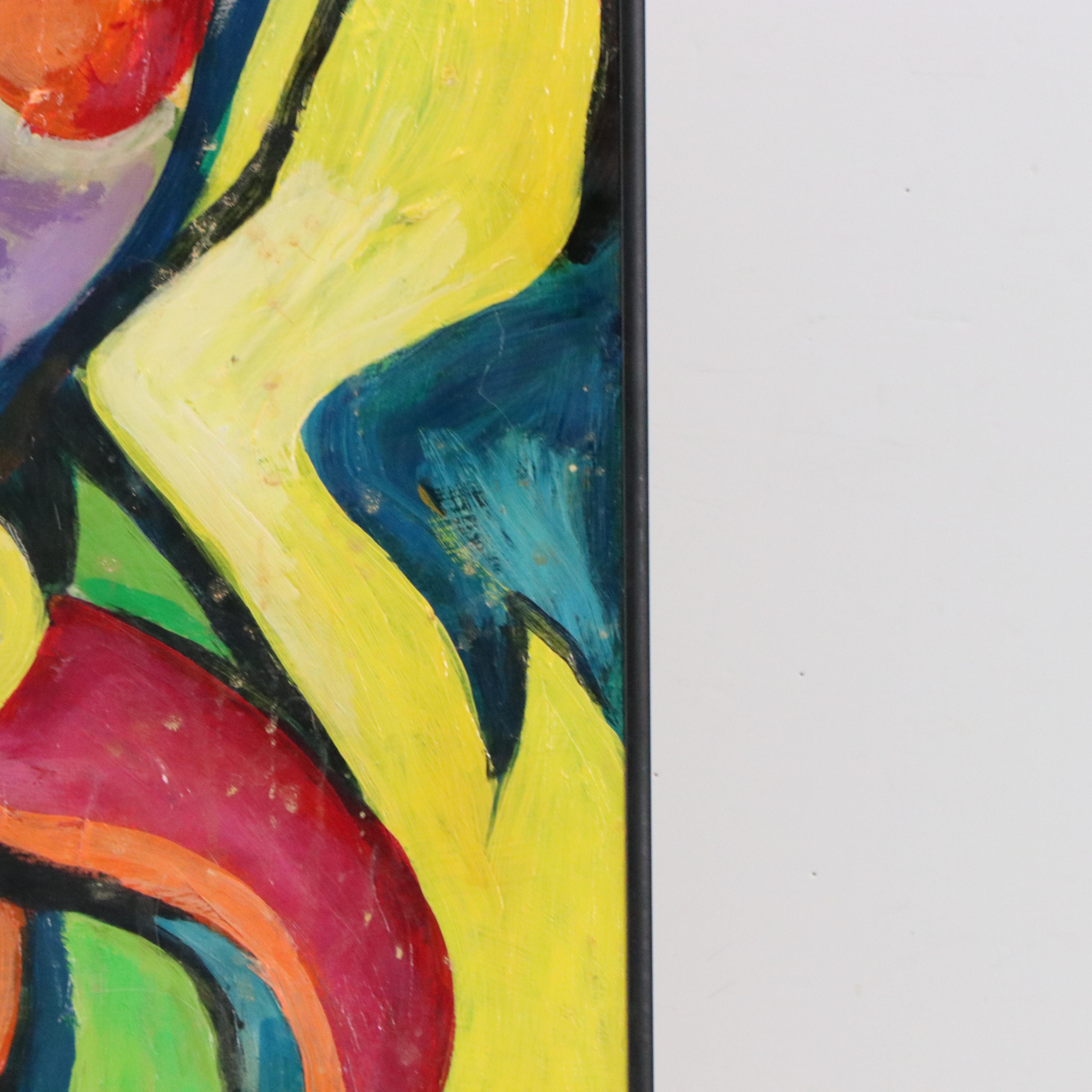 Gwen Doppler Modernist Acrylic Portrait, 21st Century