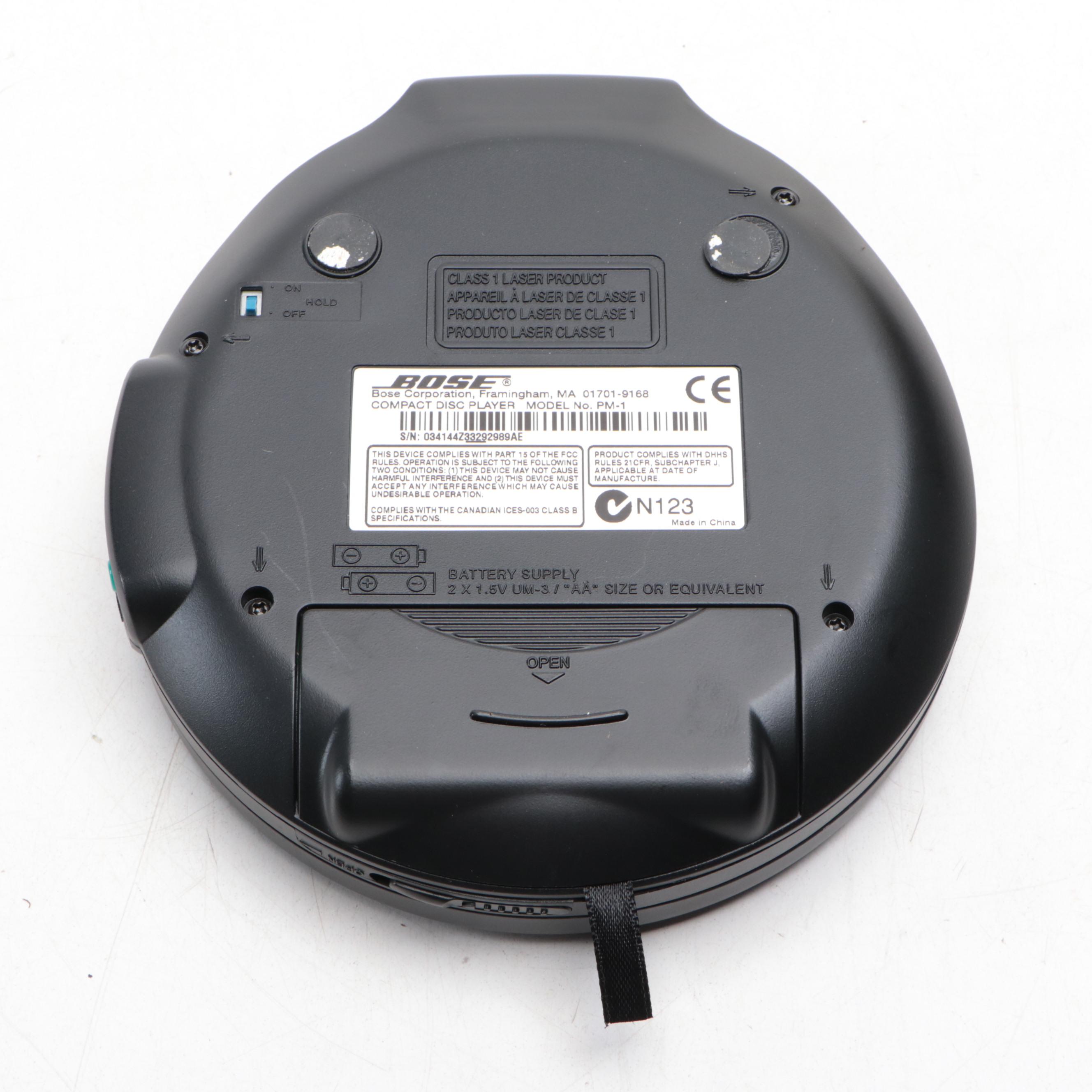 Bose QuietComfort 3 Noise Canceling Headphones and Portable CD Player